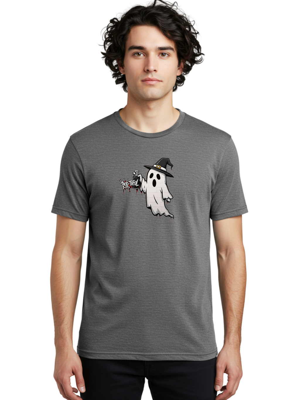 Boo-Tiful-2 Men'S Graphic Tee, 100% Cotton, Comfortable Casual Summer Wear, Machine Washable, Vintage Camera, Old Camera, Antique Camera, Black Camera, Classic Photography, Photography Equipment, Nostalgic Device, Film Camera, Camera Art Bak089