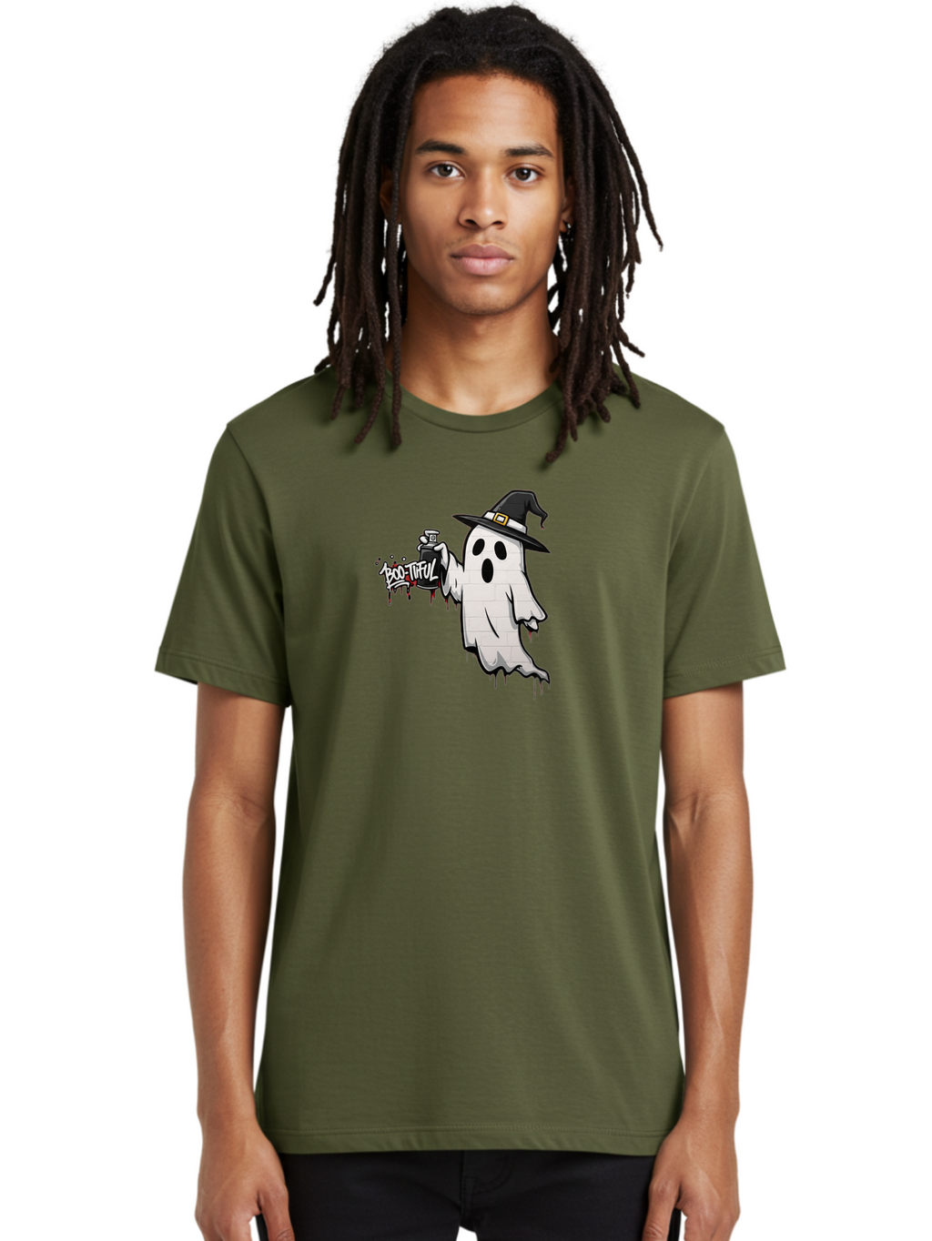 Boo-Tiful-2 Men'S Graphic Tee, 100% Cotton, Comfortable Casual Summer Wear, Machine Washable, Vintage Camera, Old Camera, Antique Camera, Black Camera, Classic Photography, Photography Equipment, Nostalgic Device, Film Camera, Camera Art Bak089