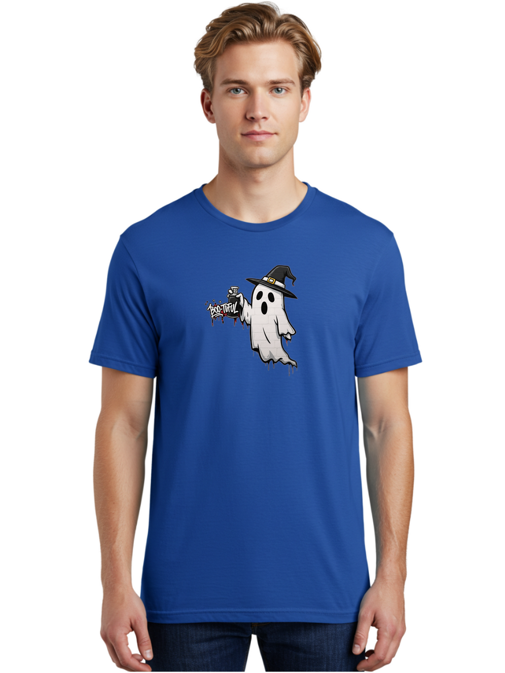 Boo-Tiful-2 Men'S Graphic Tee, 100% Cotton, Comfortable Casual Summer Wear, Machine Washable, Vintage Camera, Old Camera, Antique Camera, Black Camera, Classic Photography, Photography Equipment, Nostalgic Device, Film Camera, Camera Art Bak089