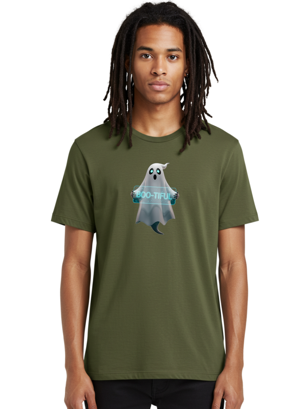 Boo-Tiful-3 Men'S Graphic Tee, 100% Cotton, Comfortable Casual Summer Wear, Machine Washable, Vintage Camera, Old Camera, Antique Camera, Black Camera, Classic Photography, Photography Equipment, Nostalgic Device, Film Camera, Camera Art Bak090