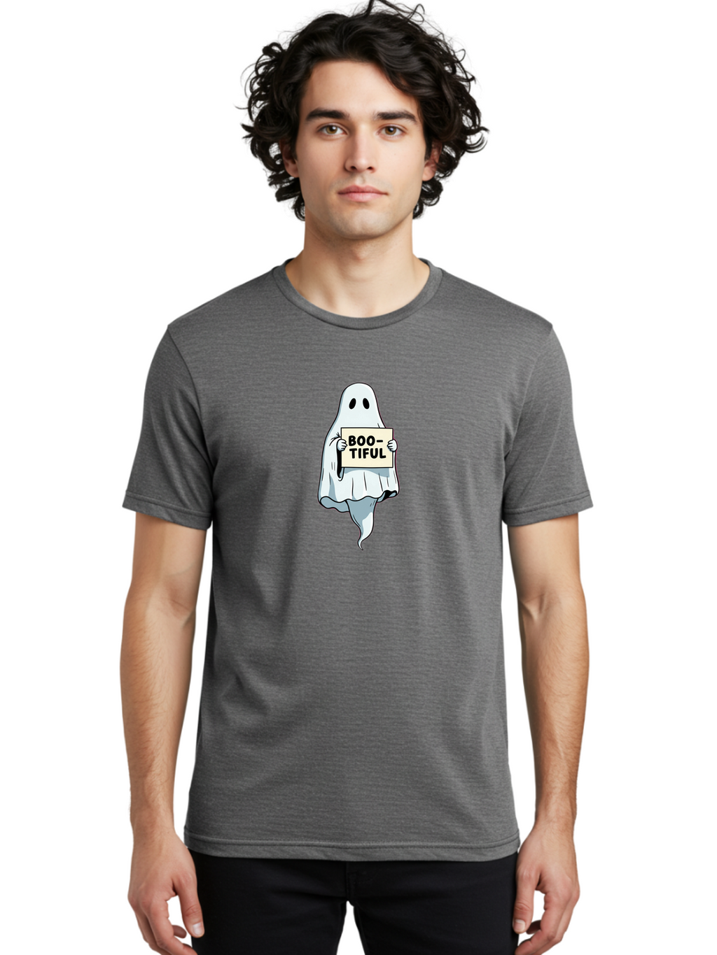 Boo-Tiful-4 Men'S Graphic Tee, 100% Cotton, Comfortable Casual Summer Wear, Machine Washable, Vintage Camera, Old Camera, Antique Camera, Black Camera, Classic Photography, Photography Equipment, Nostalgic Device, Film Camera, Camera Art Bak091