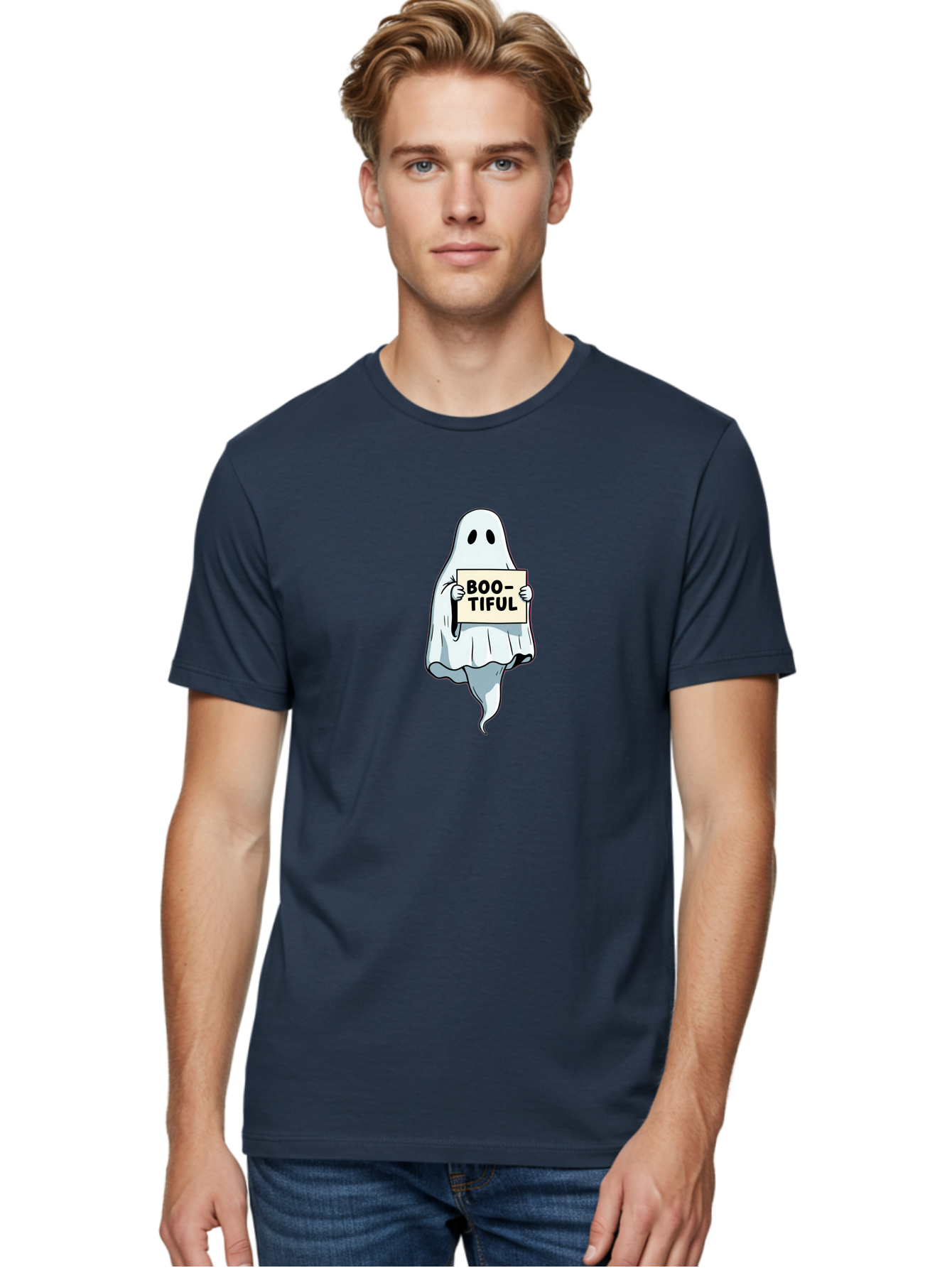 Boo-Tiful-4 Men'S Graphic Tee, 100% Cotton, Comfortable Casual Summer Wear, Machine Washable, Vintage Camera, Old Camera, Antique Camera, Black Camera, Classic Photography, Photography Equipment, Nostalgic Device, Film Camera, Camera Art Bak091