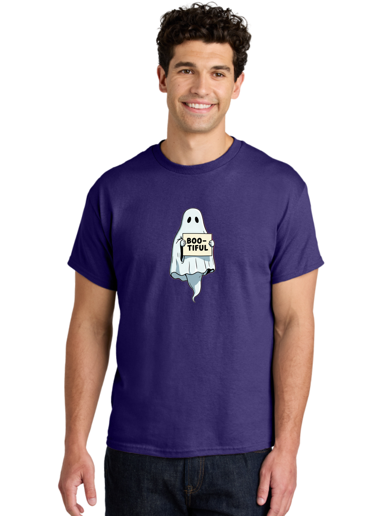 Boo-Tiful-4 Men'S Graphic Tee, 100% Cotton, Comfortable Casual Summer Wear, Machine Washable, Vintage Camera, Old Camera, Antique Camera, Black Camera, Classic Photography, Photography Equipment, Nostalgic Device, Film Camera, Camera Art Bak091