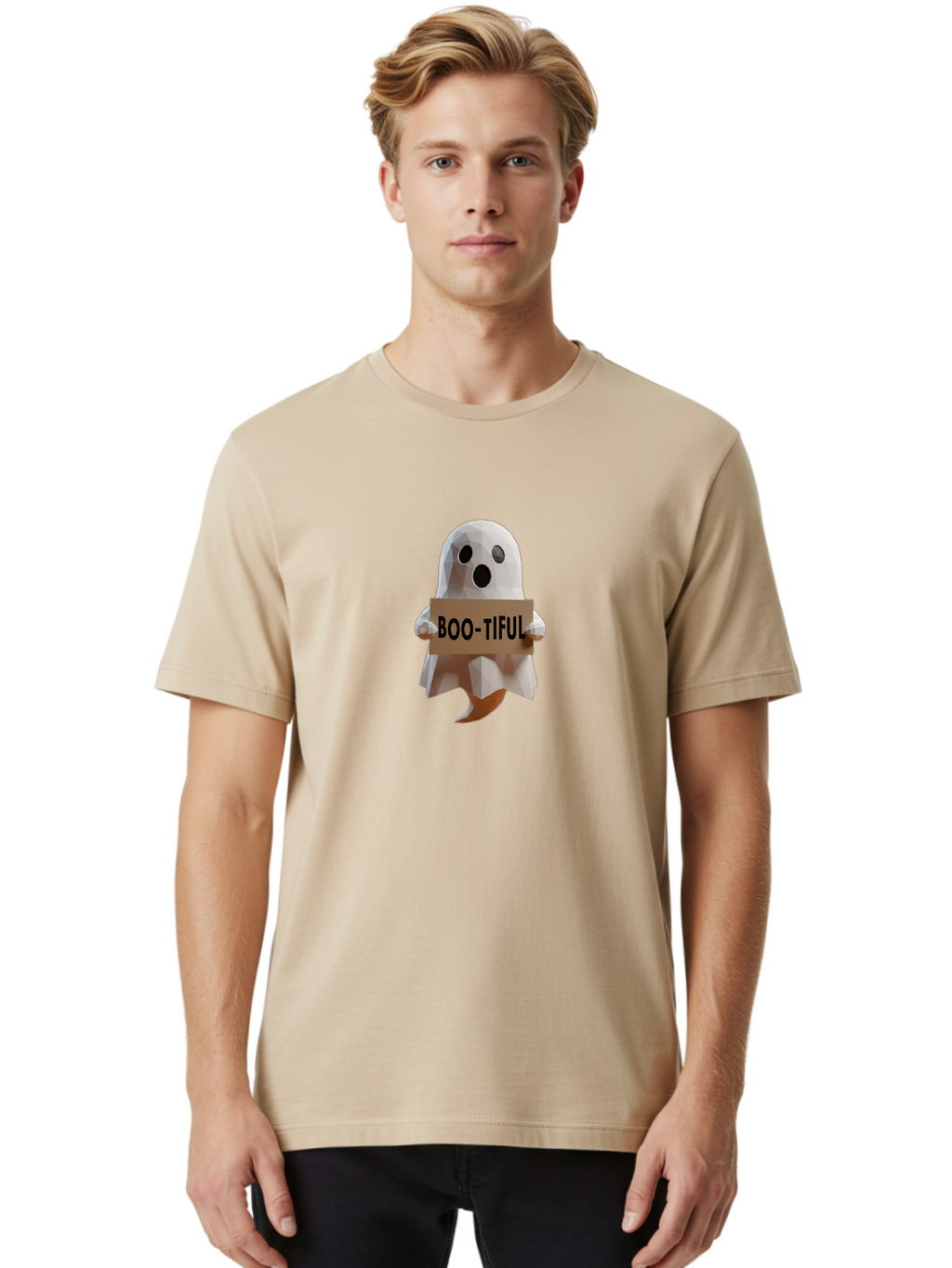 Boo-Tiful-5 Men'S Graphic Tee, 100% Cotton, Comfortable Casual Summer Wear, Machine Washable, Vintage Camera, Old Camera, Antique Camera, Black Camera, Classic Photography, Photography Equipment, Nostalgic Device, Film Camera, Camera Art Bak092
