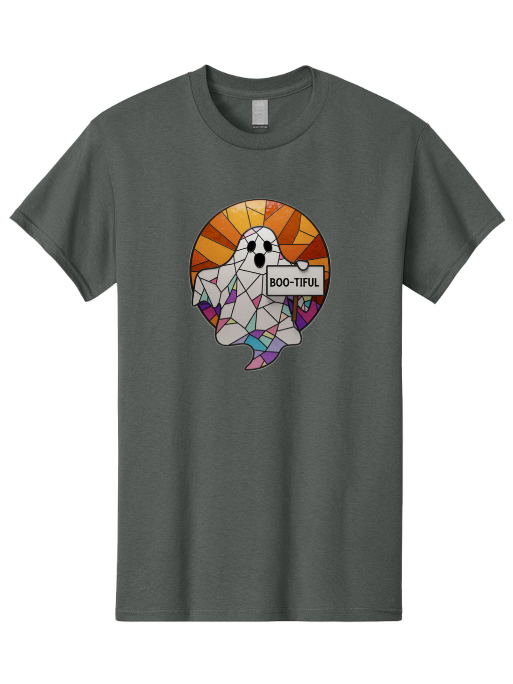 Boo-Tiful-Ghost-2 Men'S Graphic Tee, 100% Cotton, Comfortable Casual Summer Wear, Machine Washable, Vintage Camera, Old Camera, Antique Camera, Black Camera, Classic Photography, Photography Equipment, Nostalgic Device, Film Camera, Camera Art Bak094