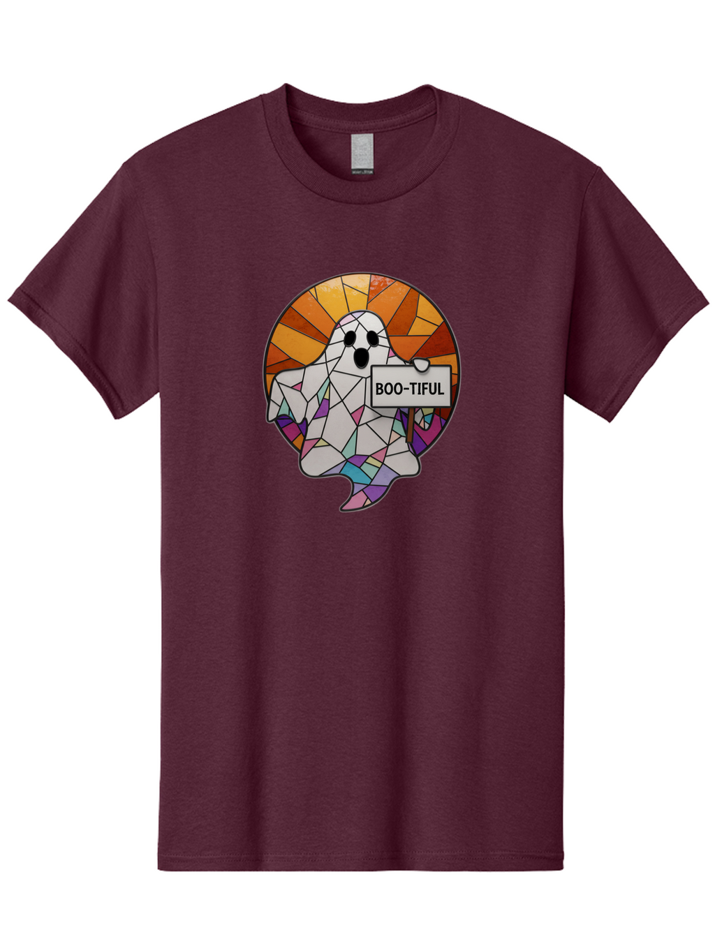 Boo-Tiful-Ghost-2 Men'S Graphic Tee, 100% Cotton, Comfortable Casual Summer Wear, Machine Washable, Vintage Camera, Old Camera, Antique Camera, Black Camera, Classic Photography, Photography Equipment, Nostalgic Device, Film Camera, Camera Art Bak094