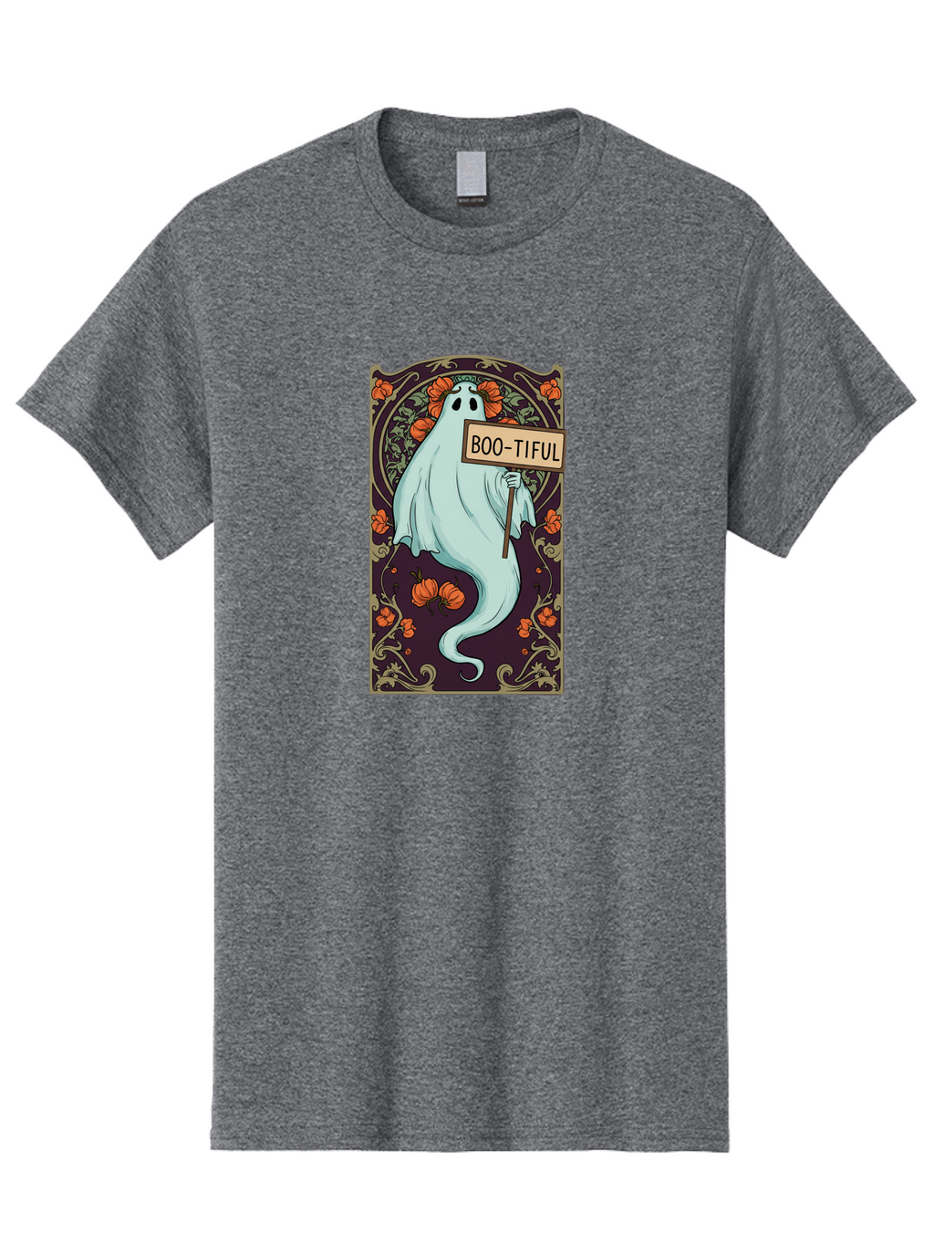 Boo-Tiful-Ghost-5 Men'S Graphic Tee, 100% Cotton, Comfortable Casual Summer Wear, Machine Washable, Vintage Camera, Old Camera, Antique Camera, Black Camera, Classic Photography, Photography Equipment, Nostalgic Device, Film Camera, Camera Art Bak097