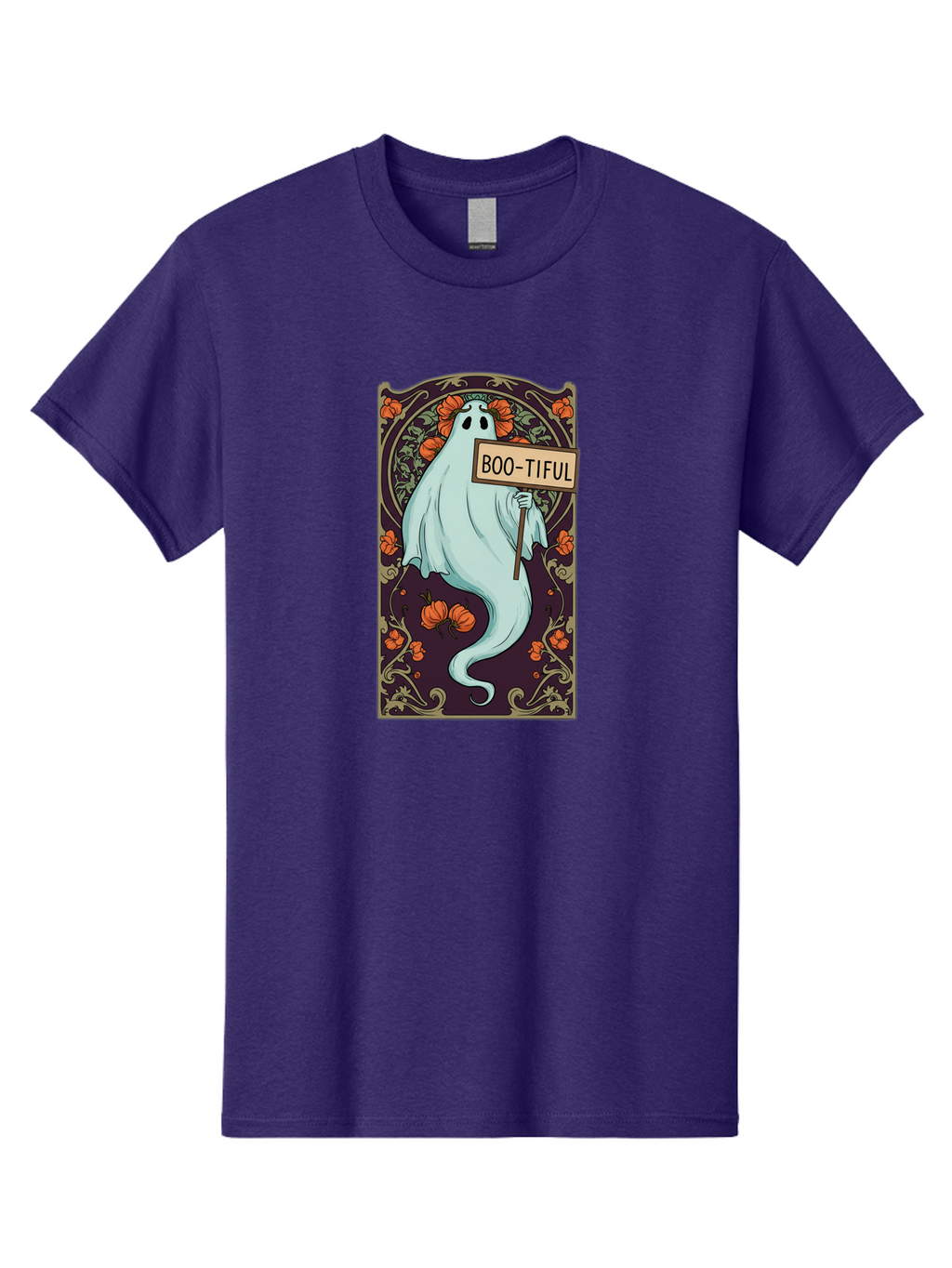 Boo-Tiful-Ghost-5 Men'S Graphic Tee, 100% Cotton, Comfortable Casual Summer Wear, Machine Washable, Vintage Camera, Old Camera, Antique Camera, Black Camera, Classic Photography, Photography Equipment, Nostalgic Device, Film Camera, Camera Art Bak097