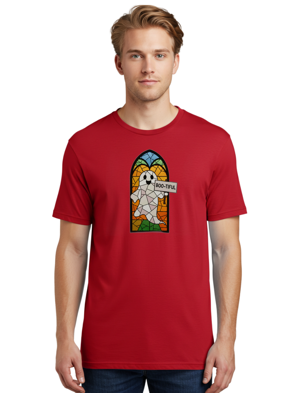 Boo-Tiful-Ghost-6 Men'S Graphic Tee, 100% Cotton, Comfortable Casual Summer Wear, Machine Washable, Vintage Camera, Old Camera, Antique Camera, Black Camera, Classic Photography, Photography Equipment, Nostalgic Device, Film Camera, Camera Art Bak098