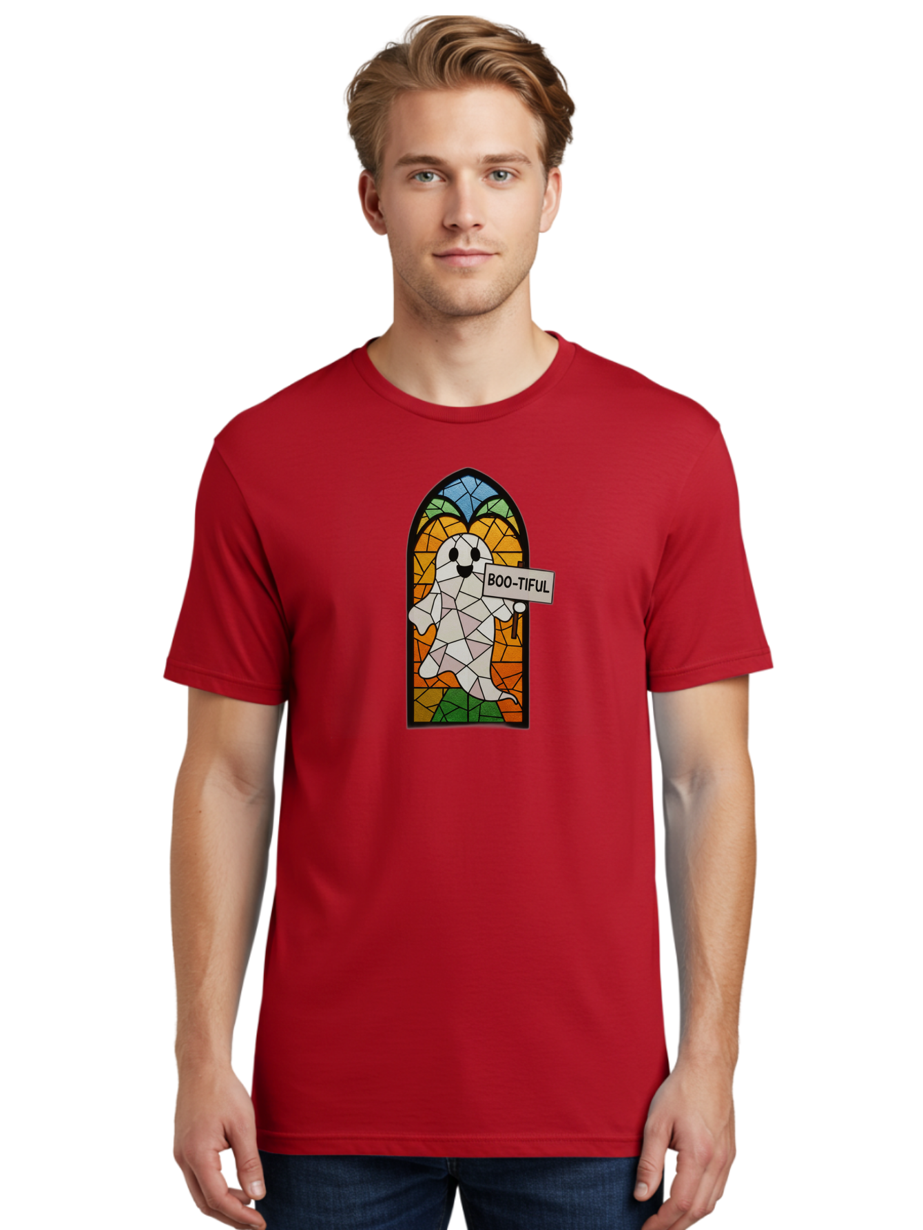 Boo-Tiful-Ghost-6 Men'S Graphic Tee, 100% Cotton, Comfortable Casual Summer Wear, Machine Washable, Vintage Camera, Old Camera, Antique Camera, Black Camera, Classic Photography, Photography Equipment, Nostalgic Device, Film Camera, Camera Art Bak098