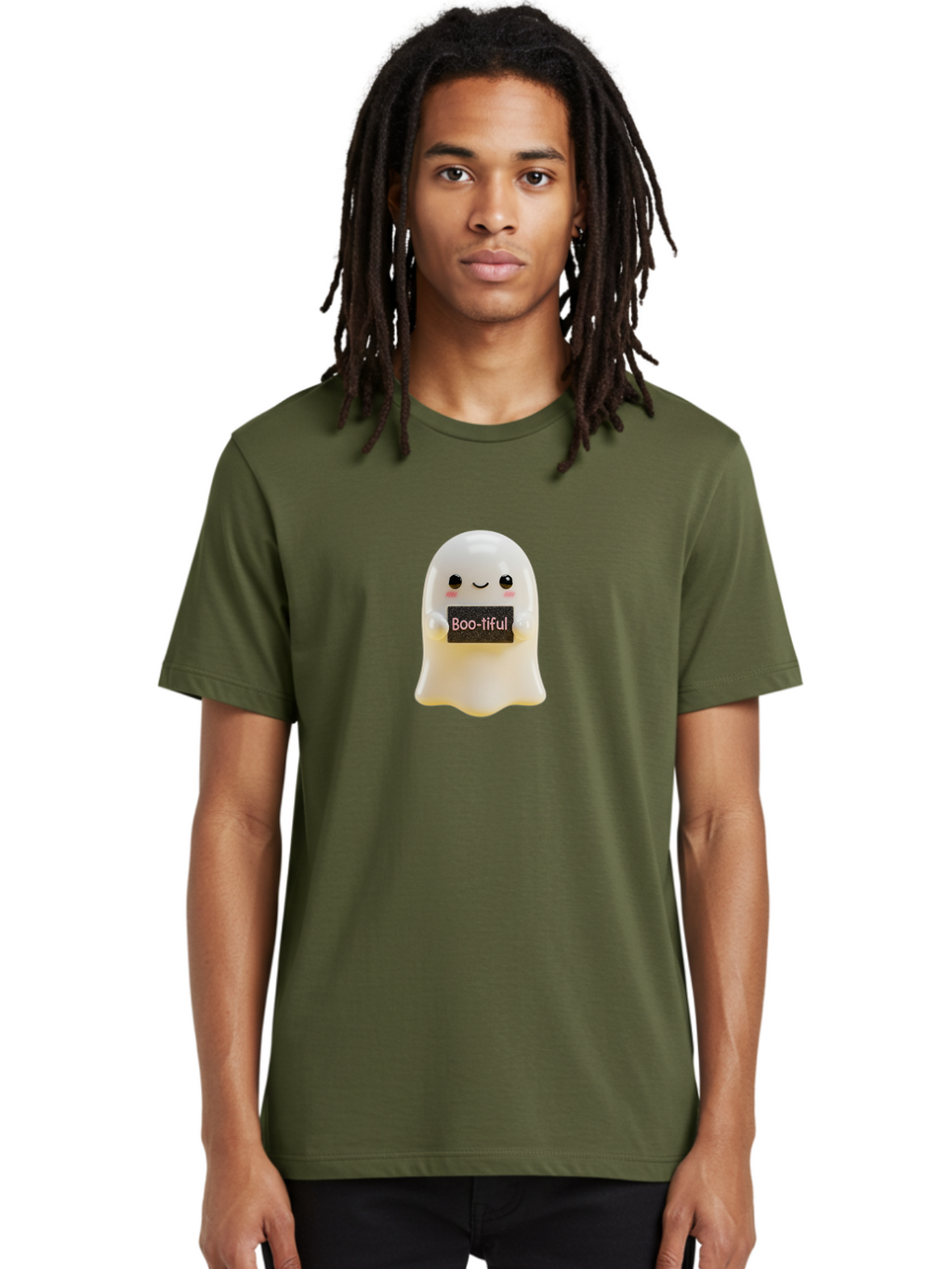 Boo-Tiful-Ghost Men'S Graphic Tee, 100% Cotton, Comfortable Casual Summer Wear, Machine Washable, Vintage Camera, Old Camera, Antique Camera, Black Camera, Classic Photography, Photography Equipment, Nostalgic Device, Film Camera, Camera Art Bak099