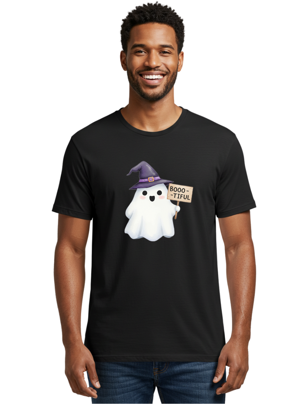 Booo-Tiful-Ghost Men'S Graphic Tee, 100% Cotton, Comfortable Casual Summer Wear, Machine Washable, Vintage Camera, Old Camera, Antique Camera, Black Camera, Classic Photography, Photography Equipment, Nostalgic Device, Film Camera, Camera Art Bak101