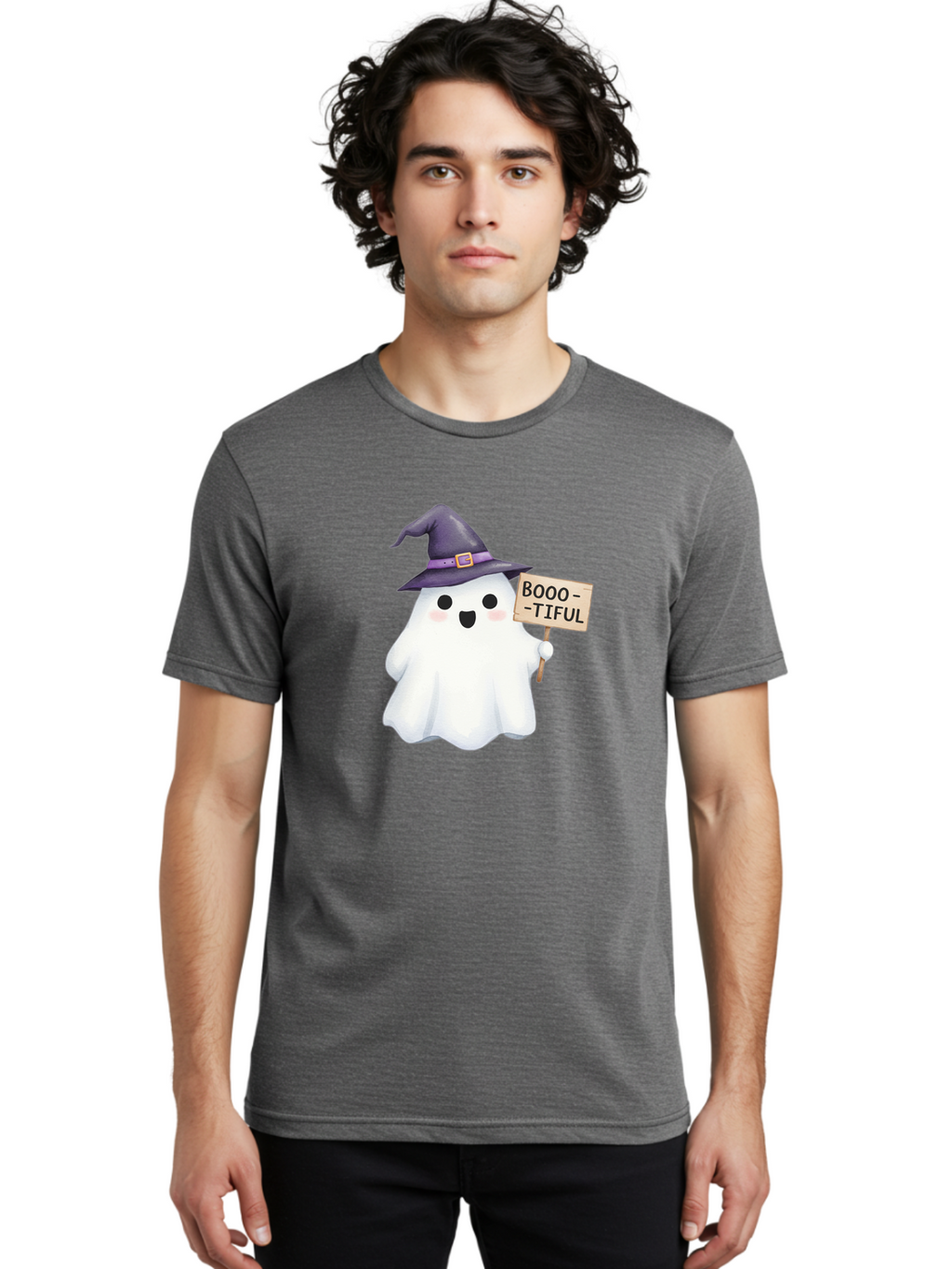 Booo-Tiful-Ghost Men'S Graphic Tee, 100% Cotton, Comfortable Casual Summer Wear, Machine Washable, Vintage Camera, Old Camera, Antique Camera, Black Camera, Classic Photography, Photography Equipment, Nostalgic Device, Film Camera, Camera Art Bak101