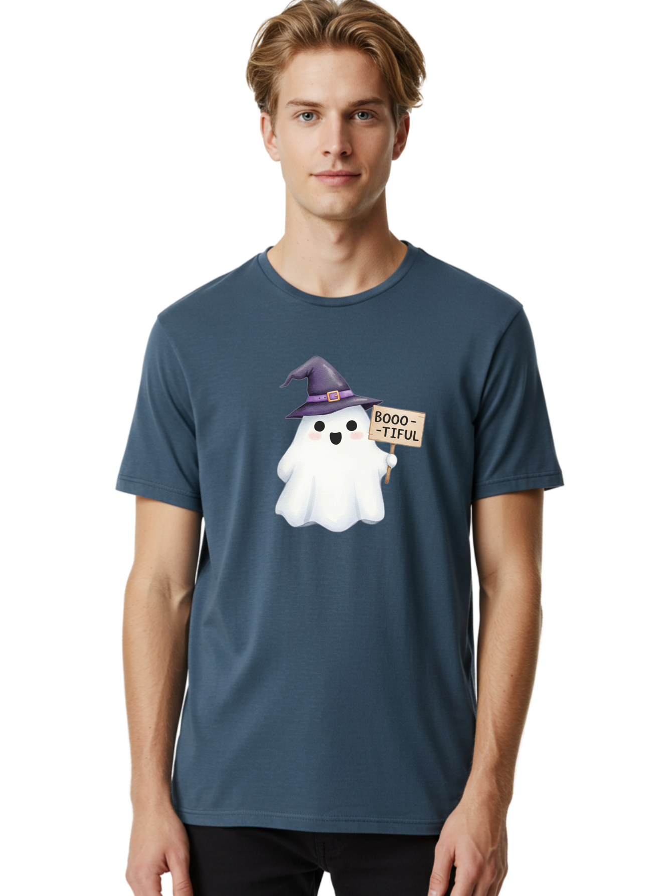 Booo-Tiful-Ghost Men'S Graphic Tee, 100% Cotton, Comfortable Casual Summer Wear, Machine Washable, Vintage Camera, Old Camera, Antique Camera, Black Camera, Classic Photography, Photography Equipment, Nostalgic Device, Film Camera, Camera Art Bak101