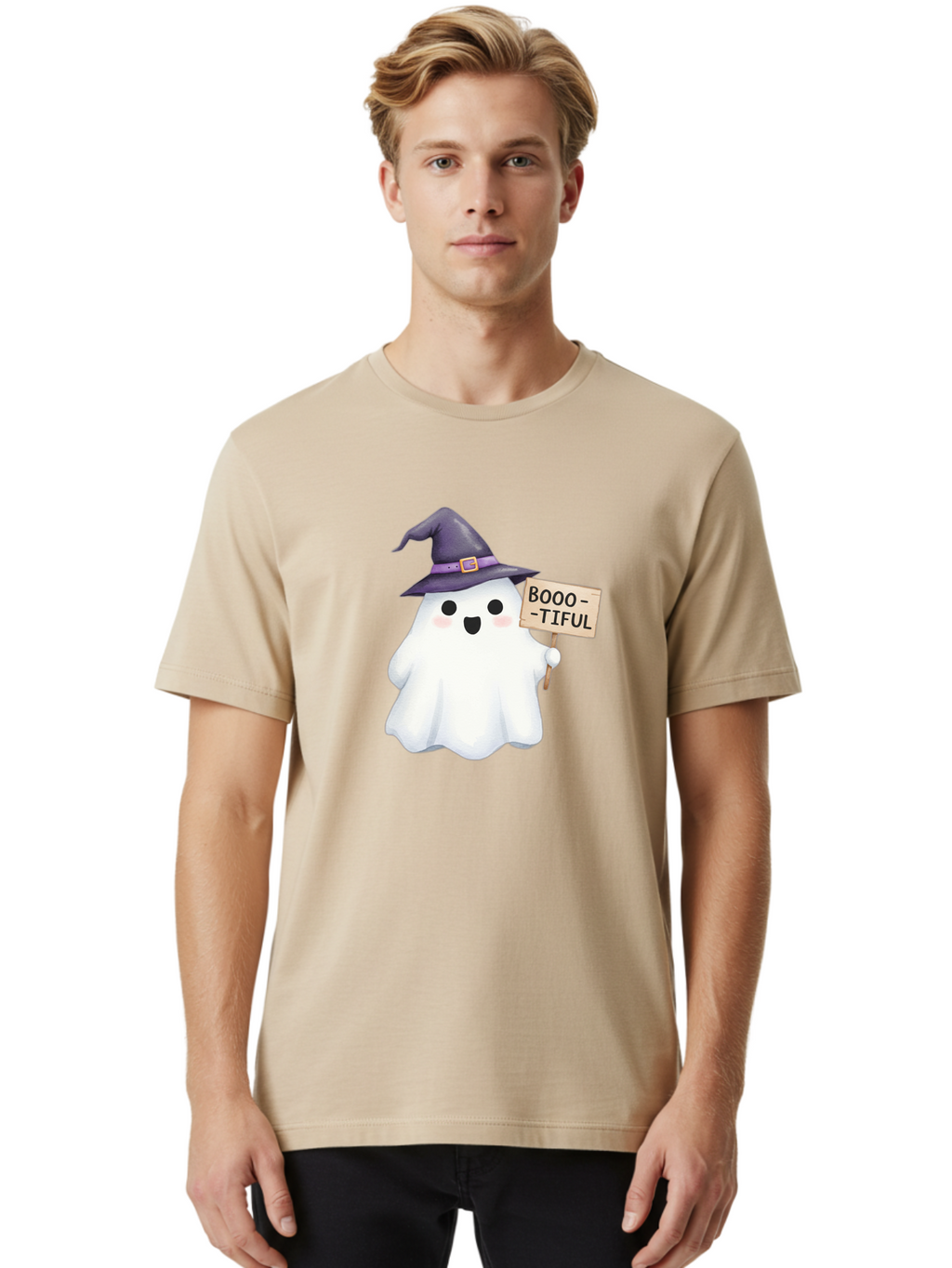 Booo-Tiful-Ghost Men'S Graphic Tee, 100% Cotton, Comfortable Casual Summer Wear, Machine Washable, Vintage Camera, Old Camera, Antique Camera, Black Camera, Classic Photography, Photography Equipment, Nostalgic Device, Film Camera, Camera Art Bak101