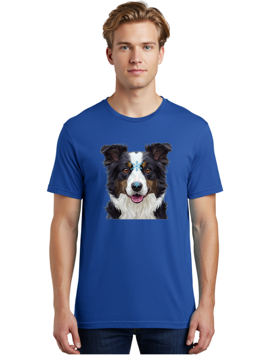 Border-Collie-With-Snowflake Men'S Graphic Tee, 100% Cotton, Comfortable Casual Summer Wear, Machine Washable, Vintage Camera, Old Camera, Antique Camera, Black Camera, Classic Photography, Photography Equipment, Nostalgic Device, Film Camera, Bak102