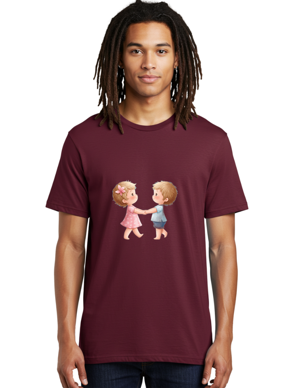 Boy-And-Girl-Holding-Hands Men'S Graphic Tee, 100% Cotton, Comfortable Casual Summer Wear, Machine Washable, Vintage Camera, Old Camera, Antique Camera, Black Camera, Classic Photography, Photography Equipment, Nostalgic Device, Film Camera, Bak103