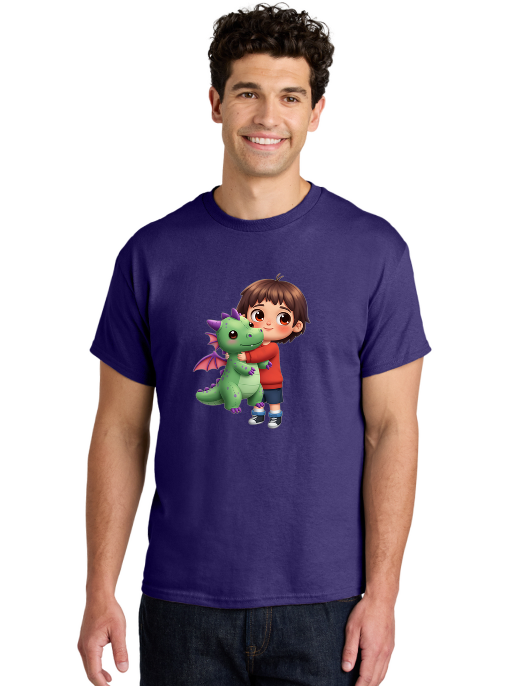 Boy-Hugging-Dragon Men'S Graphic Tee, 100% Cotton, Comfortable Casual Summer Wear, Machine Washable, Vintage Camera, Old Camera, Antique Camera, Black Camera, Classic Photography, Photography Equipment, Nostalgic Device, Film Camera, Bak105