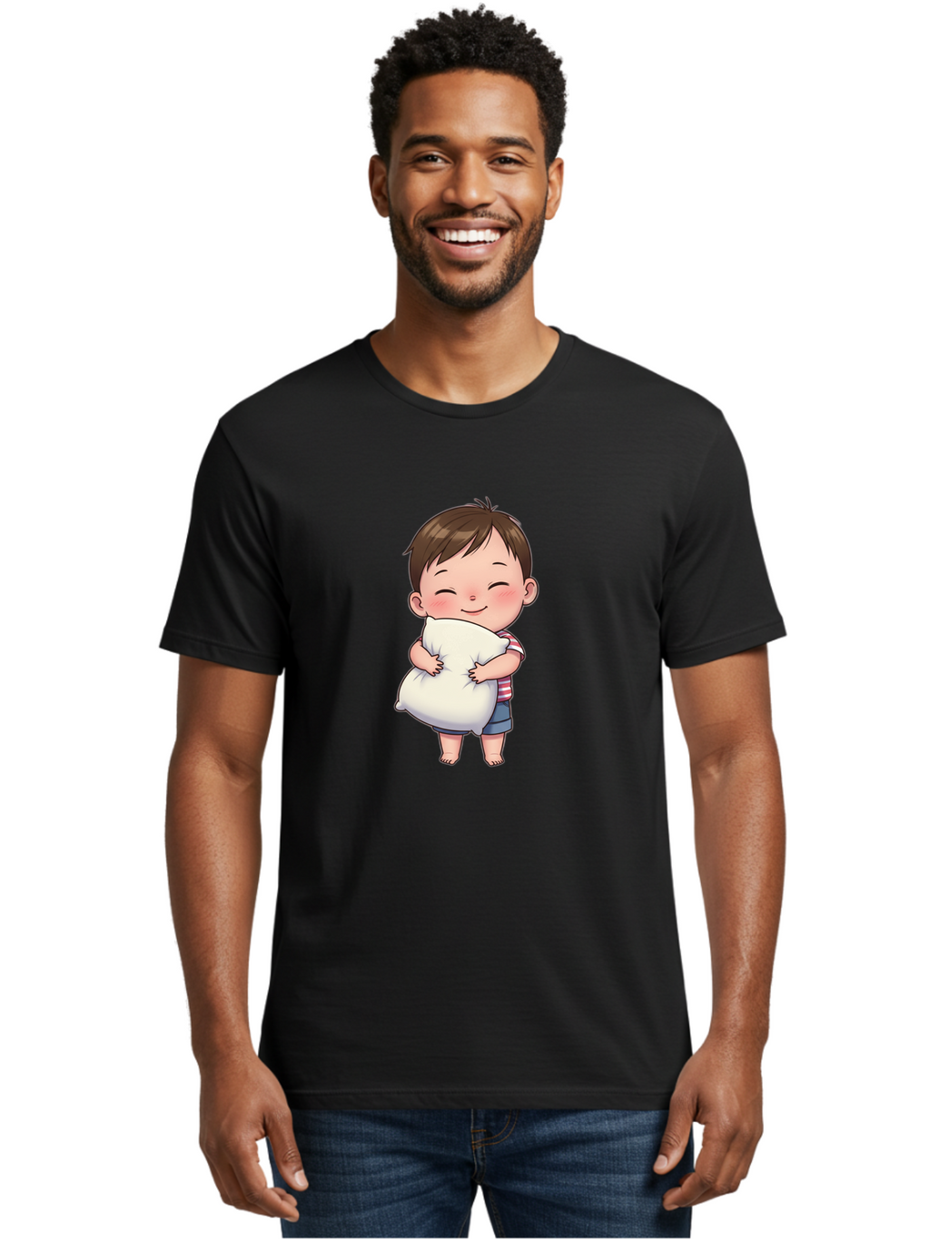 Boy-Hugging-Pillow Men'S Graphic Tee, 100% Cotton, Comfortable Casual Summer Wear, Machine Washable, Vintage Camera, Old Camera, Antique Camera, Black Camera, Classic Photography, Photography Equipment, Nostalgic Device, Film Camera, Bak106
