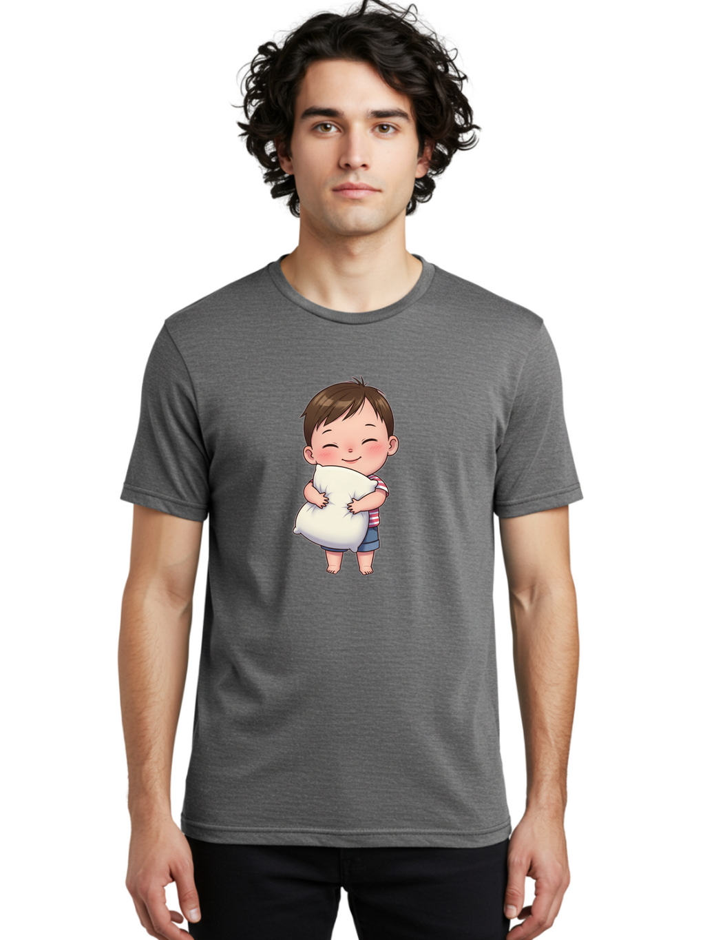 Boy-Hugging-Pillow Men'S Graphic Tee, 100% Cotton, Comfortable Casual Summer Wear, Machine Washable, Vintage Camera, Old Camera, Antique Camera, Black Camera, Classic Photography, Photography Equipment, Nostalgic Device, Film Camera, Bak106