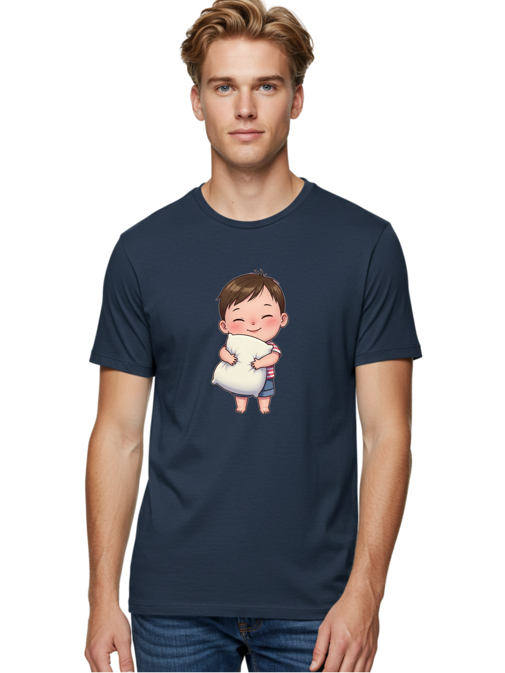 Boy-Hugging-Pillow Men'S Graphic Tee, 100% Cotton, Comfortable Casual Summer Wear, Machine Washable, Vintage Camera, Old Camera, Antique Camera, Black Camera, Classic Photography, Photography Equipment, Nostalgic Device, Film Camera, Bak106