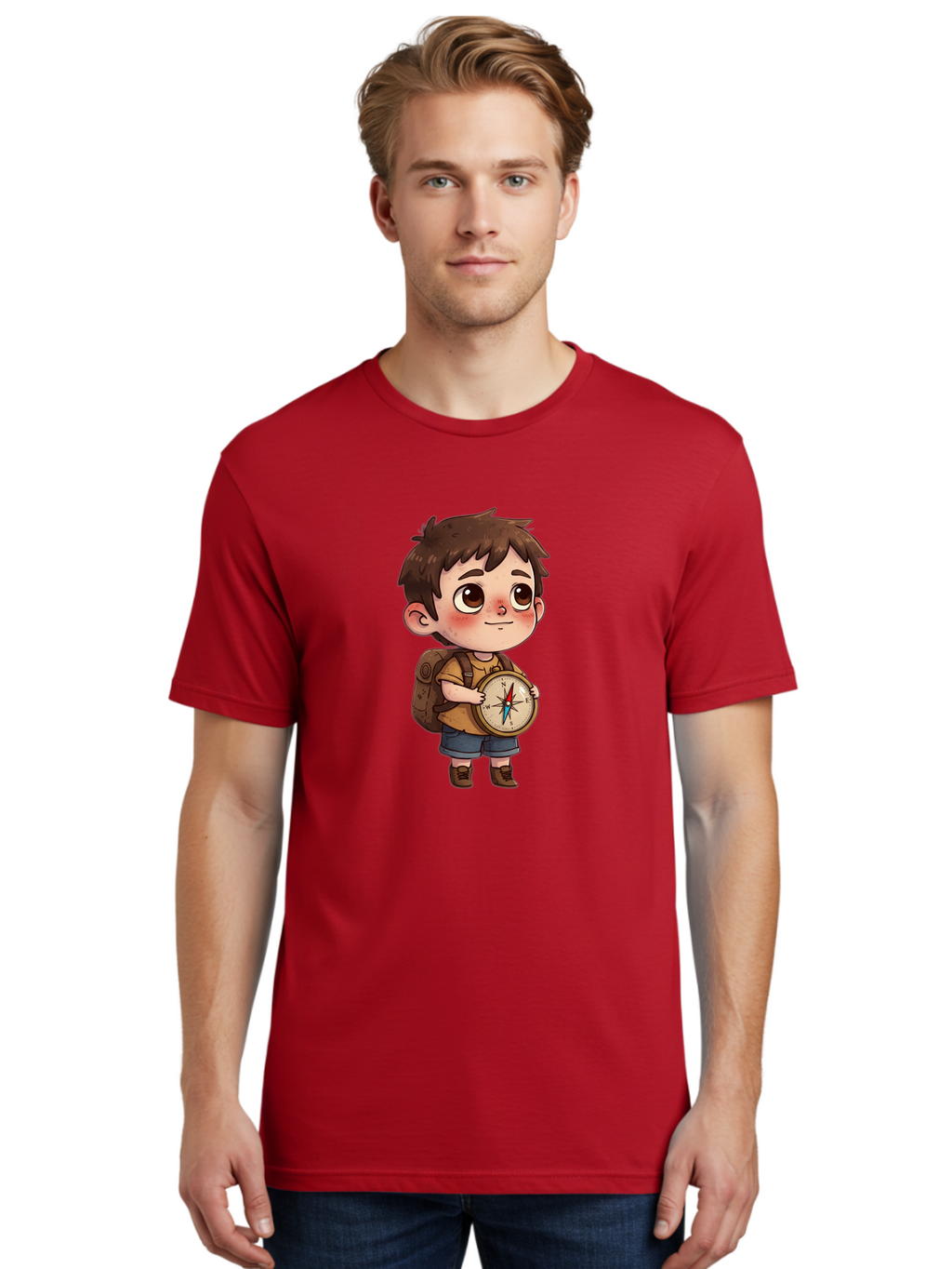 Boy-With-Compass Men'S Graphic Tee, 100% Cotton, Comfortable Casual Summer Wear, Machine Washable, Vintage Camera, Old Camera, Antique Camera, Black Camera, Classic Photography, Photography Equipment, Nostalgic Device, Film Camera, Camera Art Bak107