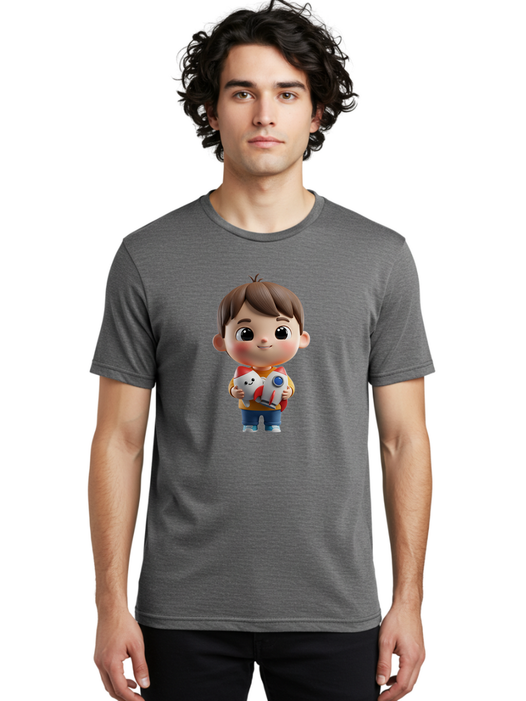 Boy-With-Rocket Men'S Graphic Tee, 100% Cotton, Comfortable Casual Summer Wear, Machine Washable, Vintage Camera, Old Camera, Antique Camera, Black Camera, Classic Photography, Photography Equipment, Nostalgic Device, Film Camera, Camera Art Bak108