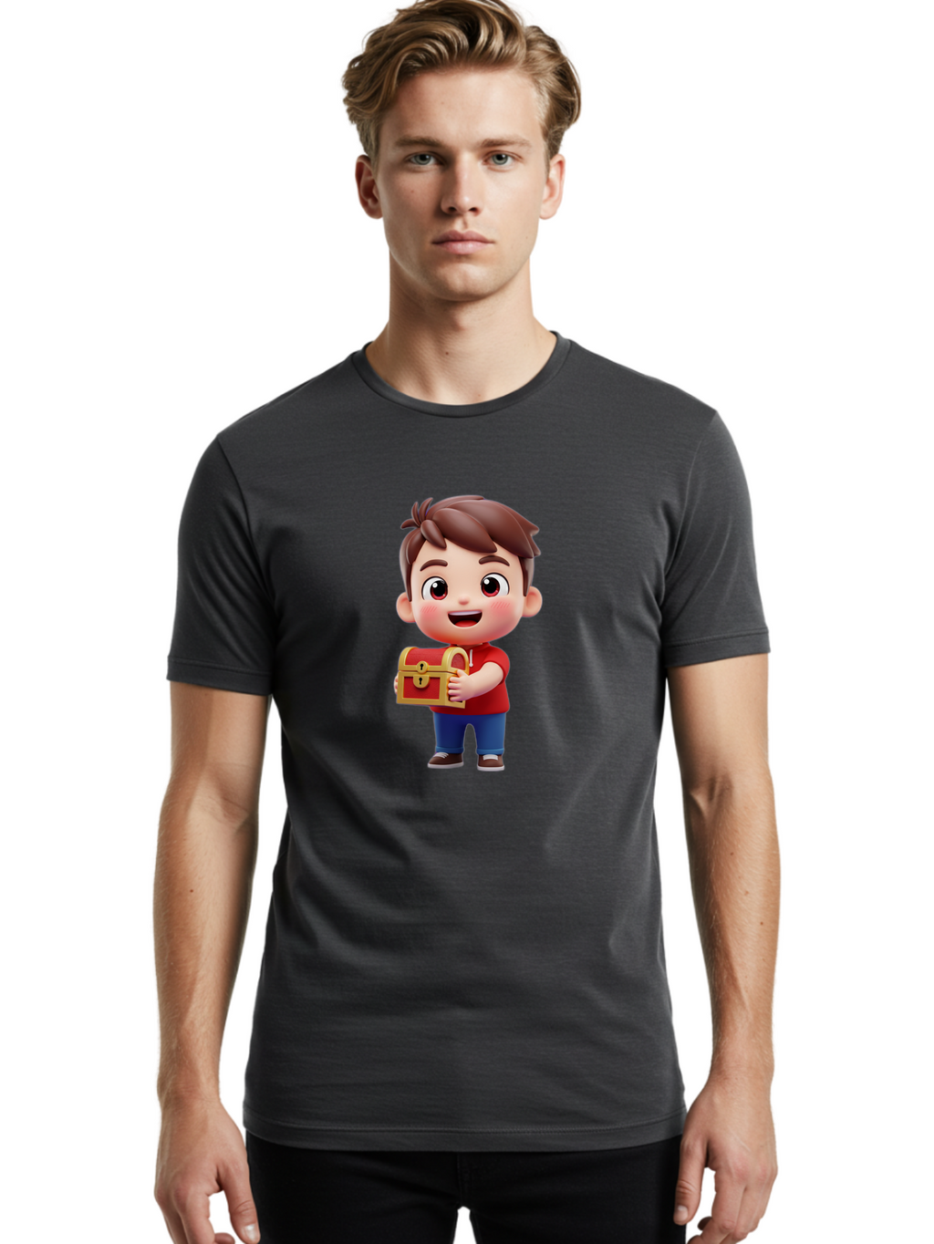 Boy-With-Treasure-Chest Men'S Graphic Tee, 100% Cotton, Comfortable Casual Summer Wear, Machine Washable, Vintage Camera, Old Camera, Antique Camera, Black Camera, Classic Photography, Photography Equipment, Nostalgic Device, Film Camera, Bak110