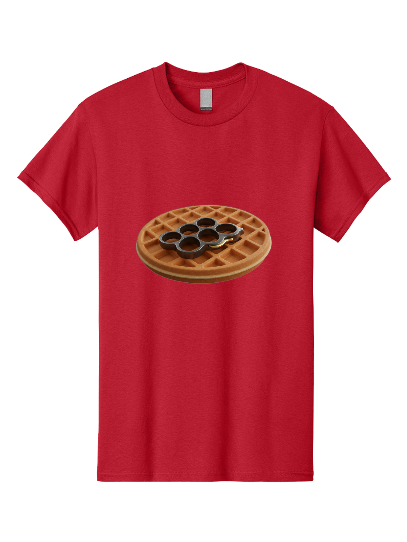 Brass-Knuckle-Waffle Men'S Graphic Tee, 100% Cotton, Comfortable Casual Summer Wear, Machine Washable, Vintage Camera, Old Camera, Antique Camera, Black Camera, Classic Photography, Photography Equipment, Nostalgic Device, Film Camera, Bak111