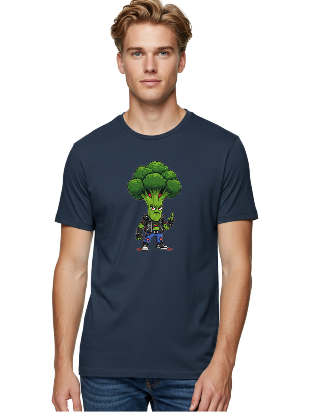 Broccoli-Character-1 Men'S Graphic Tee, 100% Cotton, Comfortable Casual Summer Wear, Machine Washable, Vintage Camera, Old Camera, Antique Camera, Black Camera, Classic Photography, Photography Equipment, Nostalgic Device, Film Camera, Bak113