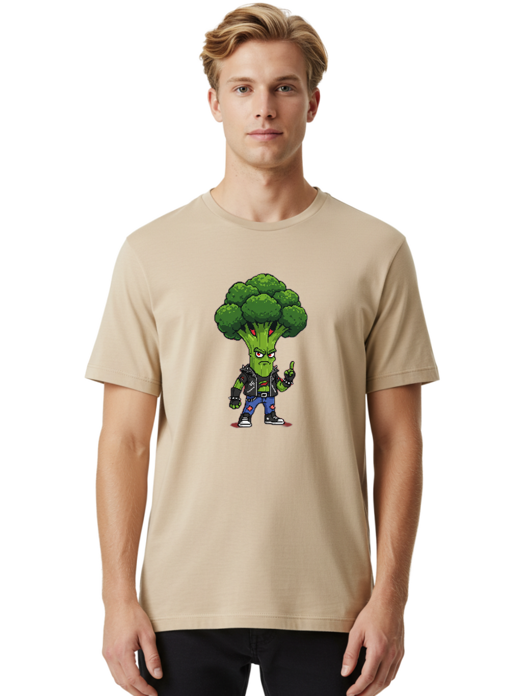 Broccoli-Character-1 Men'S Graphic Tee, 100% Cotton, Comfortable Casual Summer Wear, Machine Washable, Vintage Camera, Old Camera, Antique Camera, Black Camera, Classic Photography, Photography Equipment, Nostalgic Device, Film Camera, Bak113