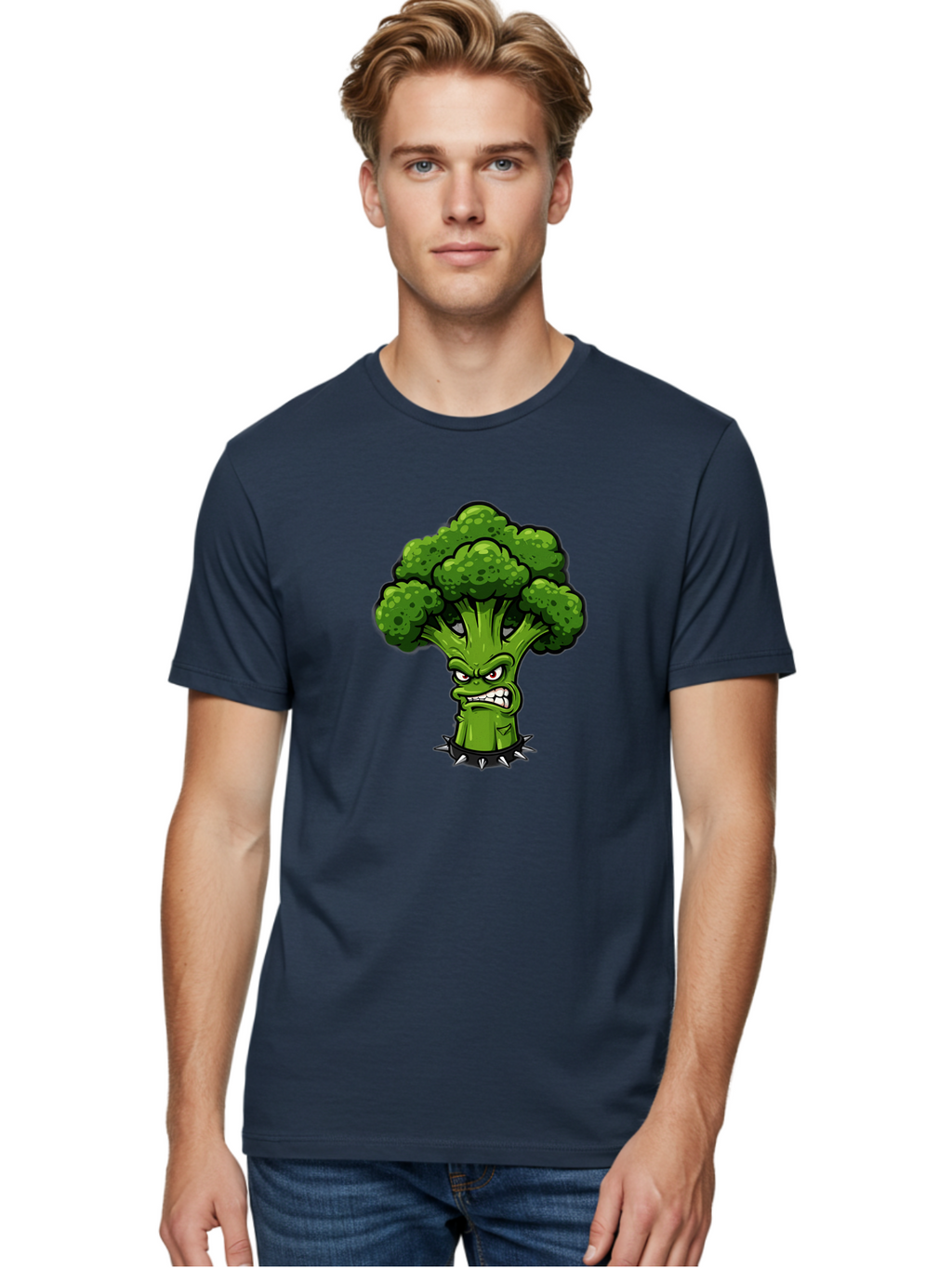 Broccoli-Character Men'S Graphic Tee, 100% Cotton, Comfortable Casual Summer Wear, Machine Washable, Vintage Camera, Old Camera, Antique Camera, Black Camera, Classic Photography, Photography Equipment, Nostalgic Device, Film Camera, Bak114