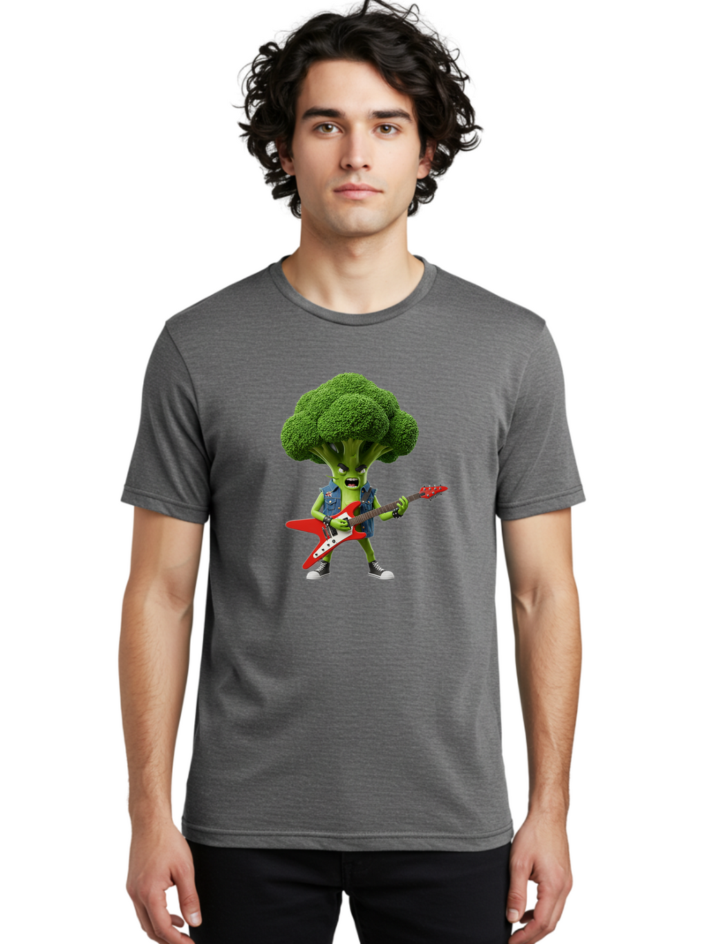 Broccoli-Rockstar Men'S Graphic Tee, 100% Cotton, Comfortable Casual Summer Wear, Machine Washable, Vintage Camera, Old Camera, Antique Camera, Black Camera, Classic Photography, Photography Equipment, Nostalgic Device, Film Camera, Camera Art Bak116