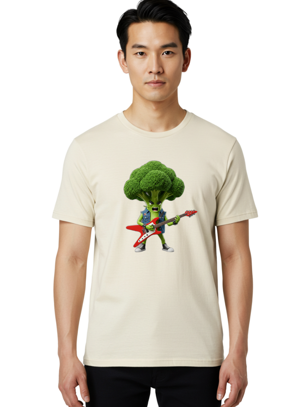 Broccoli-Rockstar Men'S Graphic Tee, 100% Cotton, Comfortable Casual Summer Wear, Machine Washable, Vintage Camera, Old Camera, Antique Camera, Black Camera, Classic Photography, Photography Equipment, Nostalgic Device, Film Camera, Camera Art Bak116
