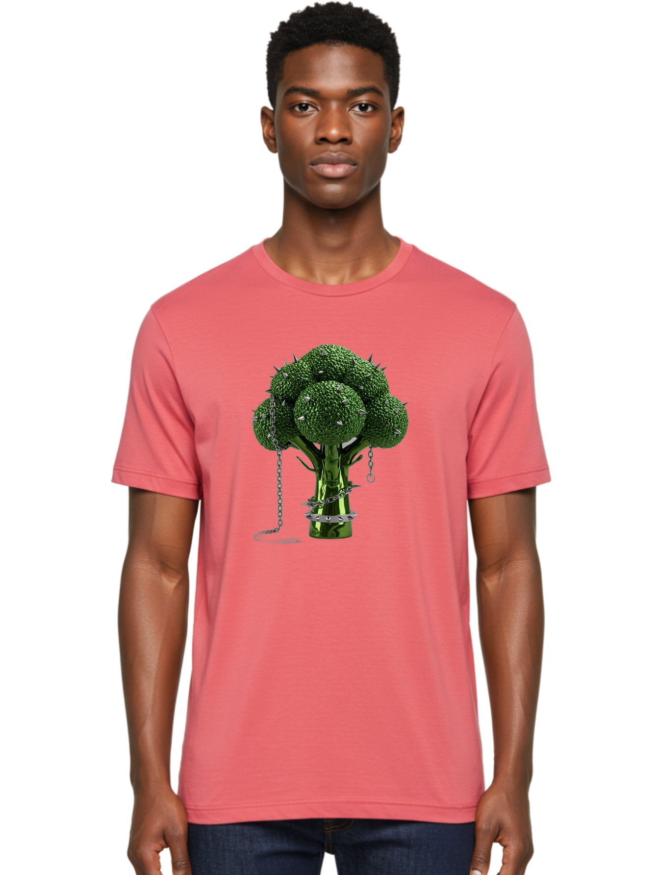 Broccoli-With-Spikes-And-Chains Men'S Graphic Tee, 100% Cotton, Comfortable Casual Summer Wear, Machine Washable, Vintage Camera, Old Camera, Antique Camera, Black Camera, Classic Photography, Photography Equipment, Nostalgic Device, Bak117