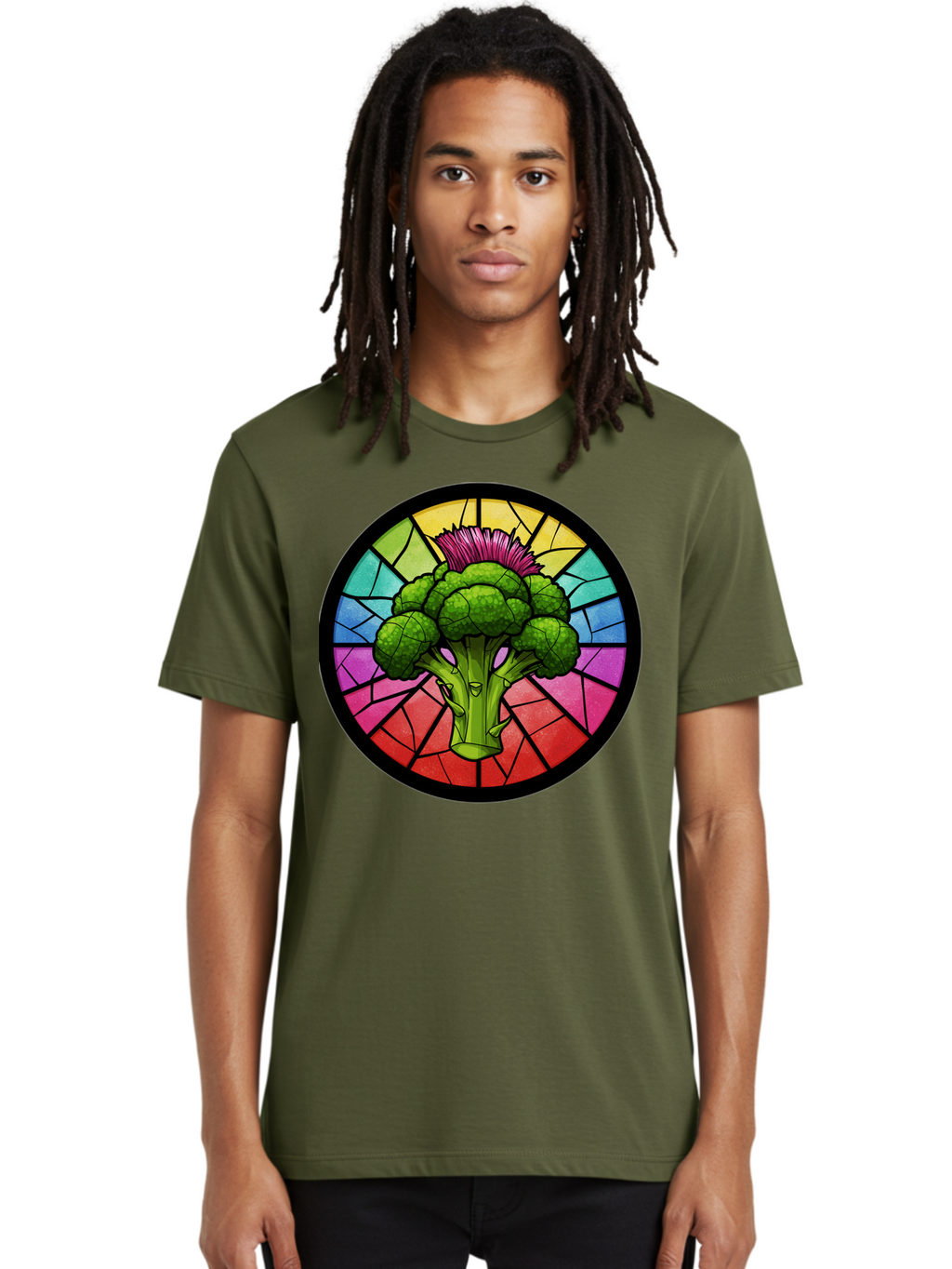 Broccoli Men'S Graphic Tee, 100% Cotton, Comfortable Casual Summer Wear, Machine Washable, Vintage Camera, Old Camera, Antique Camera, Black Camera, Classic Photography, Photography Equipment, Nostalgic Device, Film Camera, Camera Art Bak118