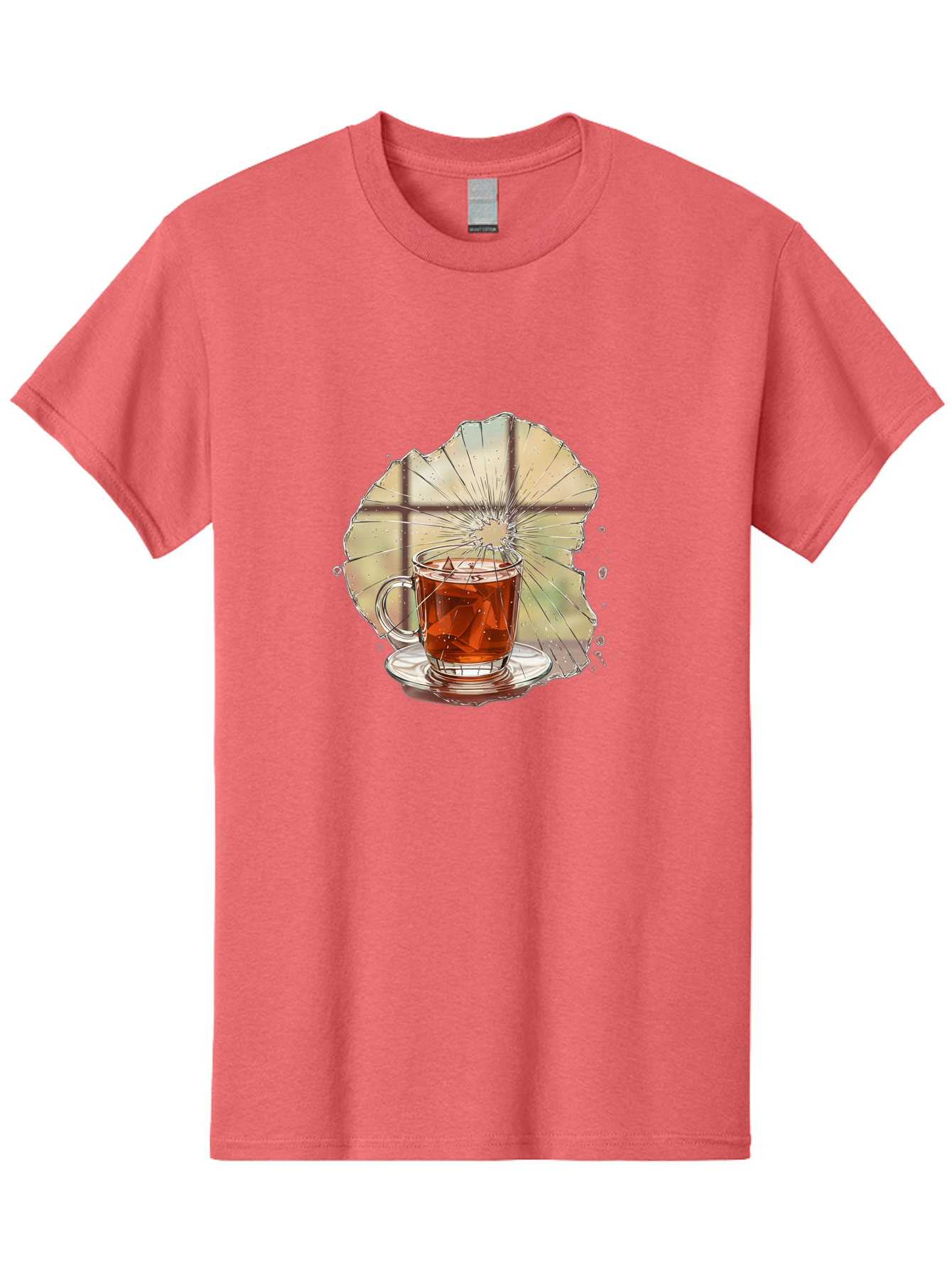 Broken-Glass-Tea Men'S Graphic Tee, 100% Cotton, Comfortable Casual Summer Wear, Machine Washable, Vintage Camera, Old Camera, Antique Camera, Black Camera, Classic Photography, Photography Equipment, Nostalgic Device, Film Camera, Camera Art Bak121
