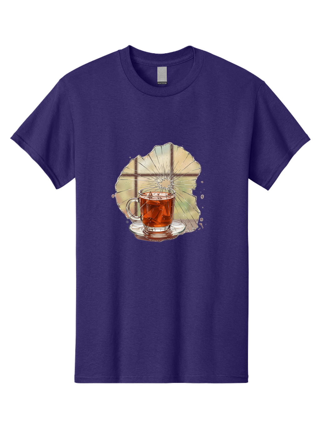 Broken-Glass-Tea Men'S Graphic Tee, 100% Cotton, Comfortable Casual Summer Wear, Machine Washable, Vintage Camera, Old Camera, Antique Camera, Black Camera, Classic Photography, Photography Equipment, Nostalgic Device, Film Camera, Camera Art Bak121