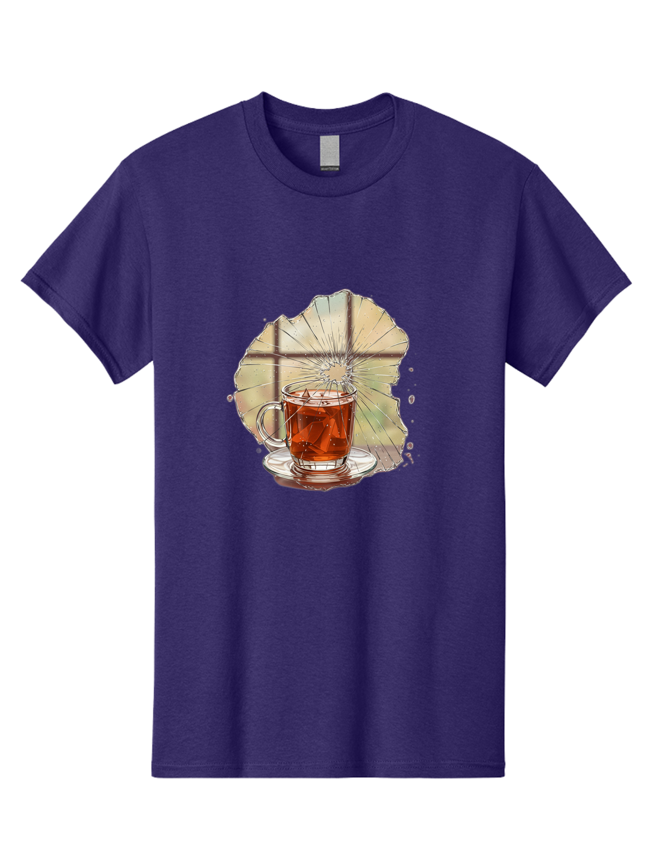 Broken-Glass-Tea Men'S Graphic Tee, 100% Cotton, Comfortable Casual Summer Wear, Machine Washable, Vintage Camera, Old Camera, Antique Camera, Black Camera, Classic Photography, Photography Equipment, Nostalgic Device, Film Camera, Camera Art Bak121