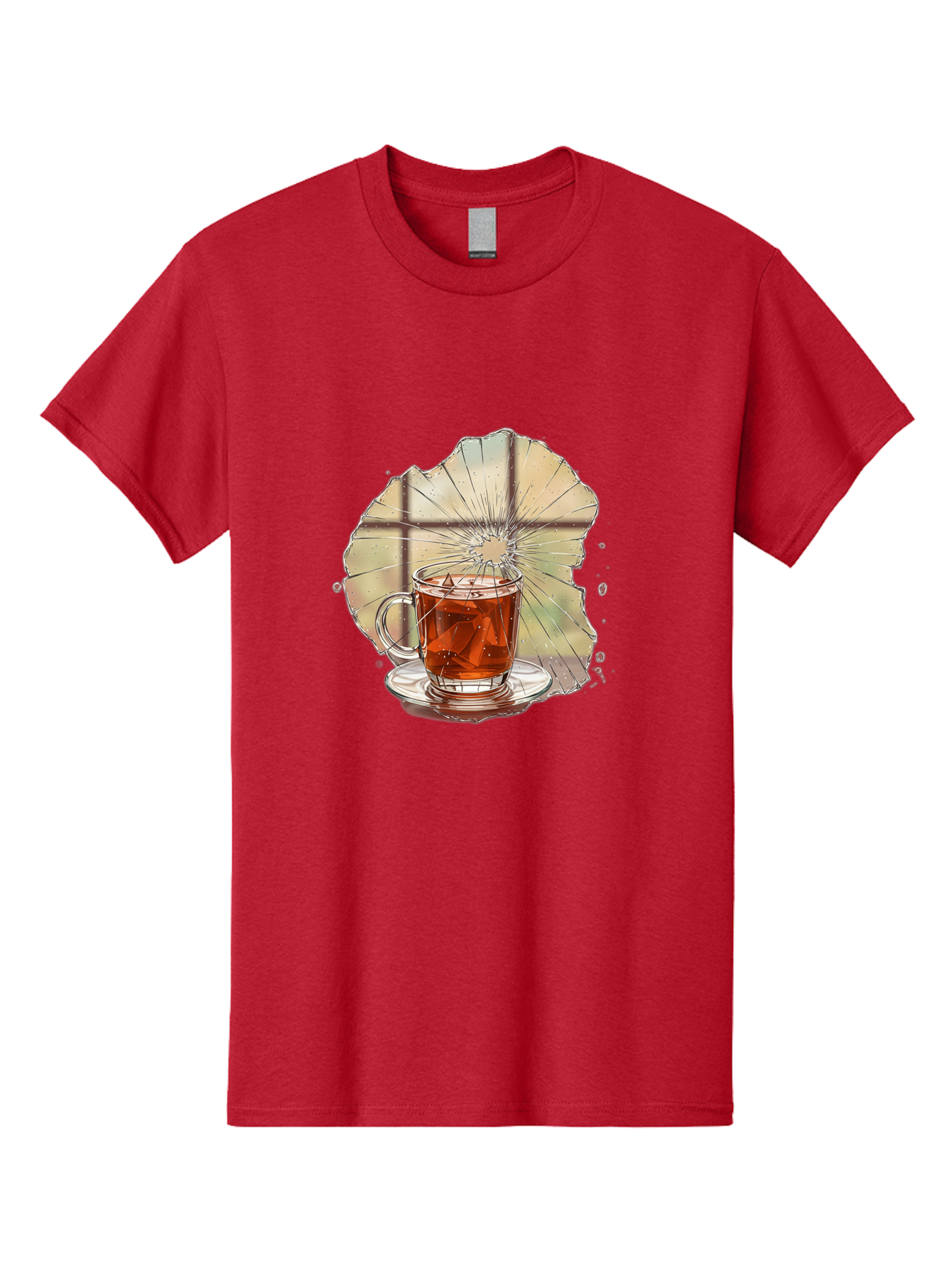 Broken-Glass-Tea Men'S Graphic Tee, 100% Cotton, Comfortable Casual Summer Wear, Machine Washable, Vintage Camera, Old Camera, Antique Camera, Black Camera, Classic Photography, Photography Equipment, Nostalgic Device, Film Camera, Camera Art Bak121