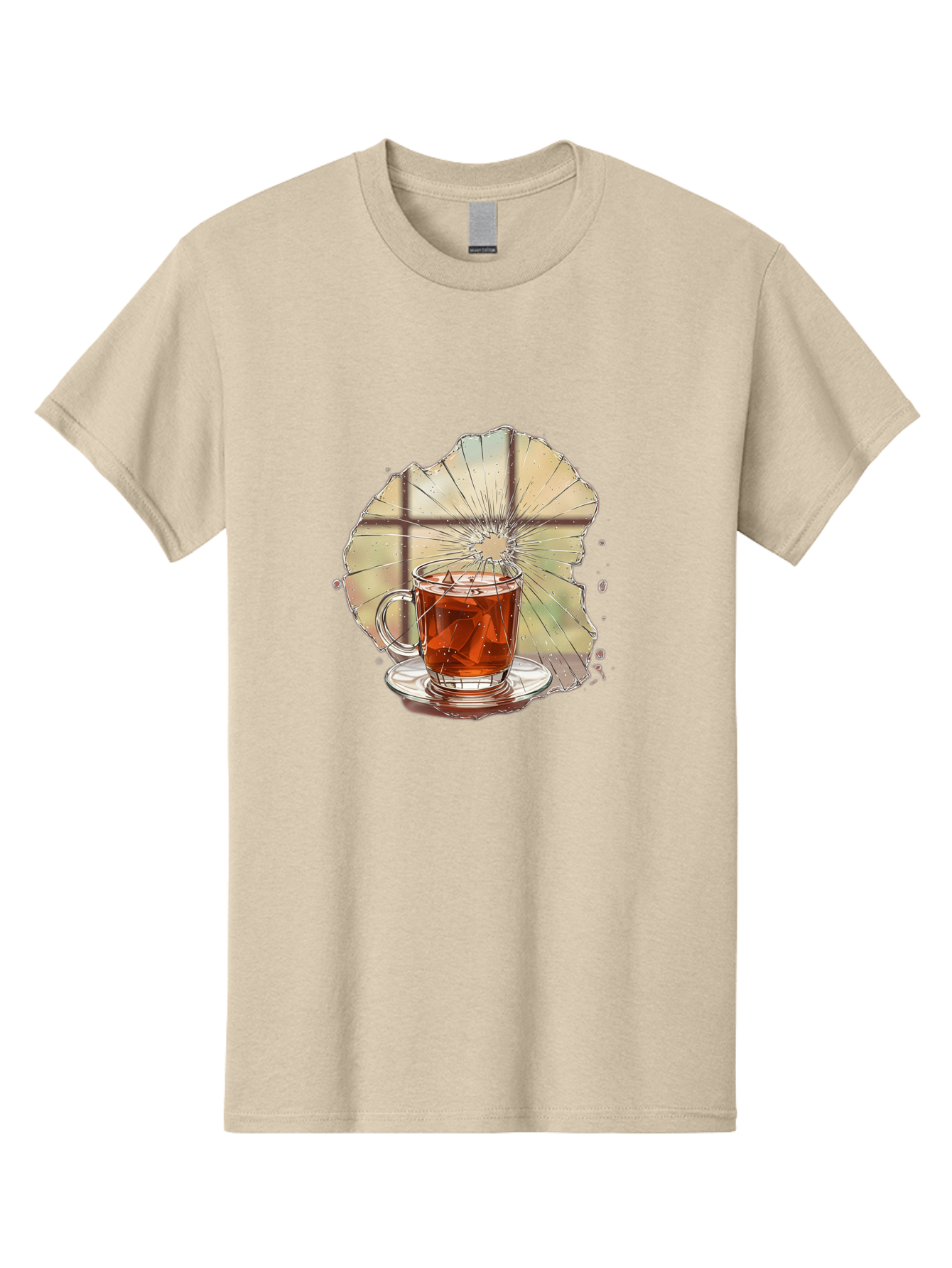 Broken-Glass-Tea Men'S Graphic Tee, 100% Cotton, Comfortable Casual Summer Wear, Machine Washable, Vintage Camera, Old Camera, Antique Camera, Black Camera, Classic Photography, Photography Equipment, Nostalgic Device, Film Camera, Camera Art Bak121