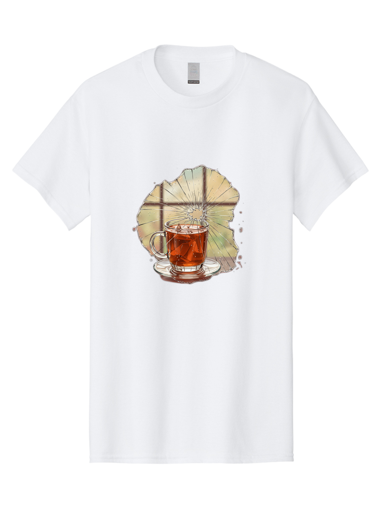 Broken-Glass-Tea Men'S Graphic Tee, 100% Cotton, Comfortable Casual Summer Wear, Machine Washable, Vintage Camera, Old Camera, Antique Camera, Black Camera, Classic Photography, Photography Equipment, Nostalgic Device, Film Camera, Camera Art Bak121