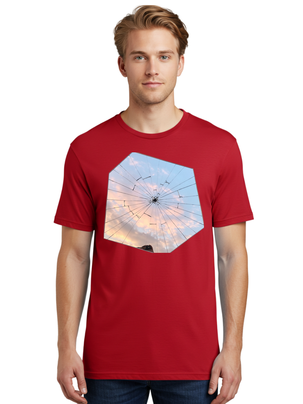 Broken-Glass Men'S Graphic Tee, 100% Cotton, Comfortable Casual Summer Wear, Machine Washable, Vintage Camera, Old Camera, Antique Camera, Black Camera, Classic Photography, Photography Equipment, Nostalgic Device, Film Camera, Camera Art Bak123
