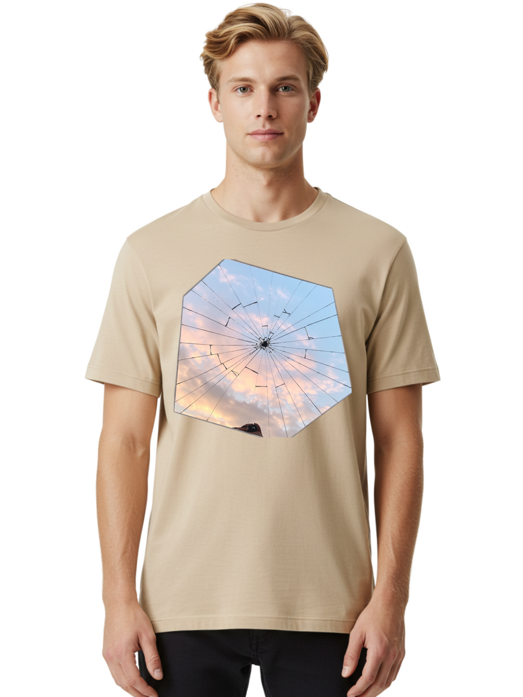 Broken-Glass Men'S Graphic Tee, 100% Cotton, Comfortable Casual Summer Wear, Machine Washable, Vintage Camera, Old Camera, Antique Camera, Black Camera, Classic Photography, Photography Equipment, Nostalgic Device, Film Camera, Camera Art Bak123