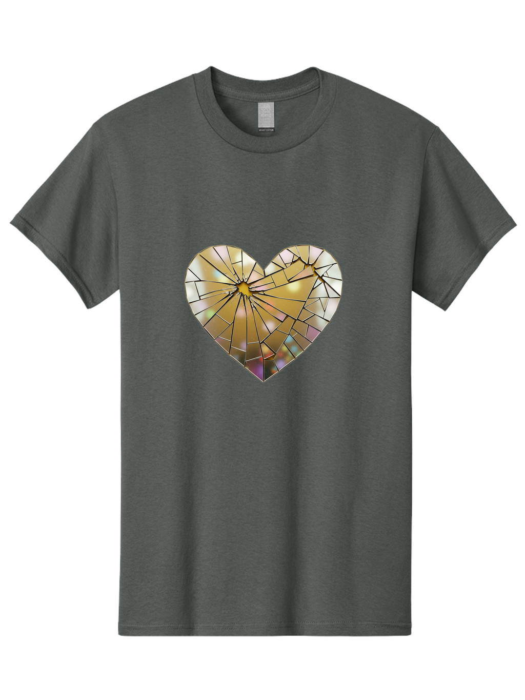 Broken-Heart-1 Men'S Graphic Tee, 100% Cotton, Comfortable Casual Summer Wear, Machine Washable, Vintage Camera, Old Camera, Antique Camera, Black Camera, Classic Photography, Photography Equipment, Nostalgic Device, Film Camera, Camera Art Bak124