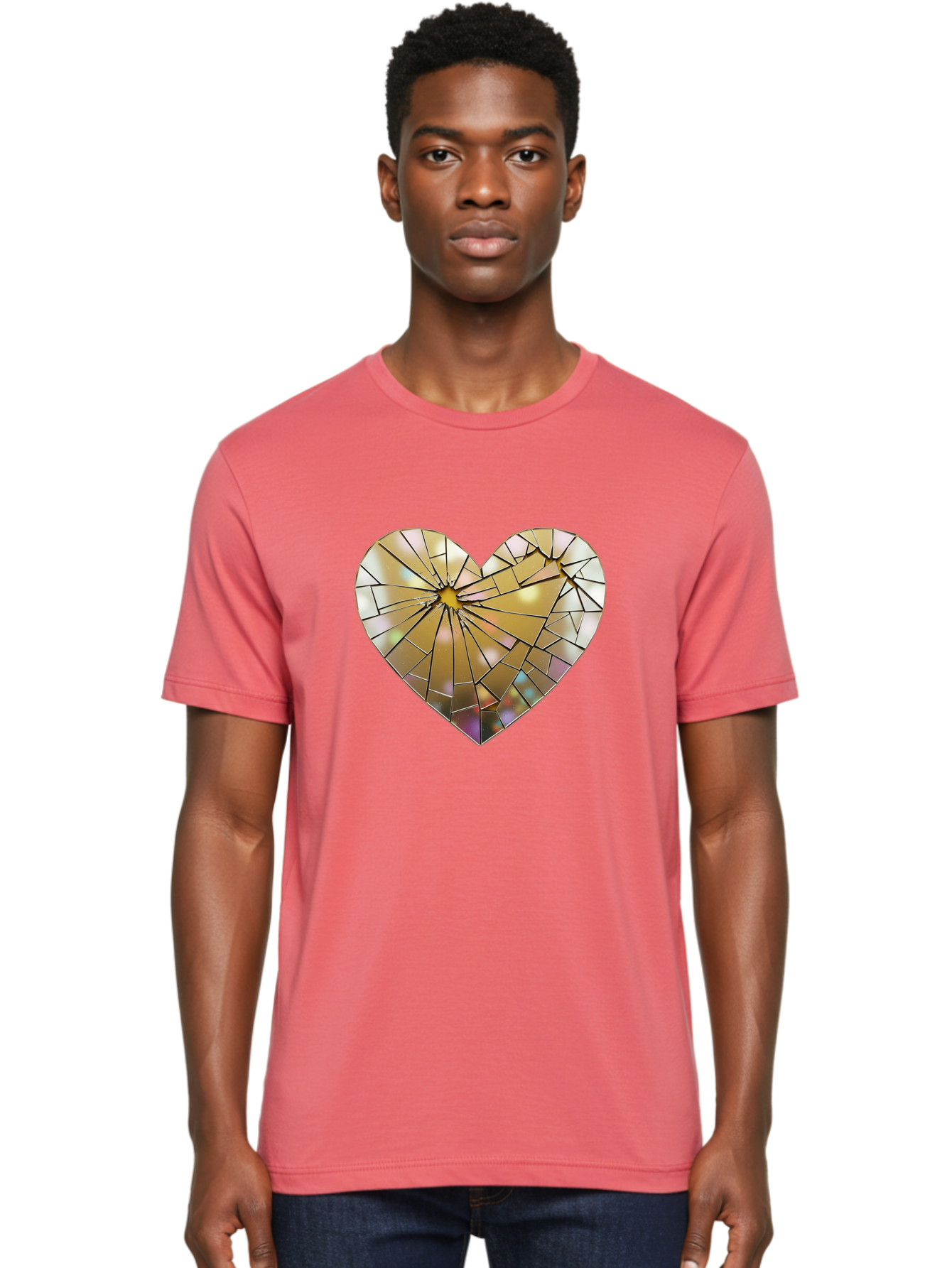 Broken-Heart-1 Men'S Graphic Tee, 100% Cotton, Comfortable Casual Summer Wear, Machine Washable, Vintage Camera, Old Camera, Antique Camera, Black Camera, Classic Photography, Photography Equipment, Nostalgic Device, Film Camera, Camera Art Bak124
