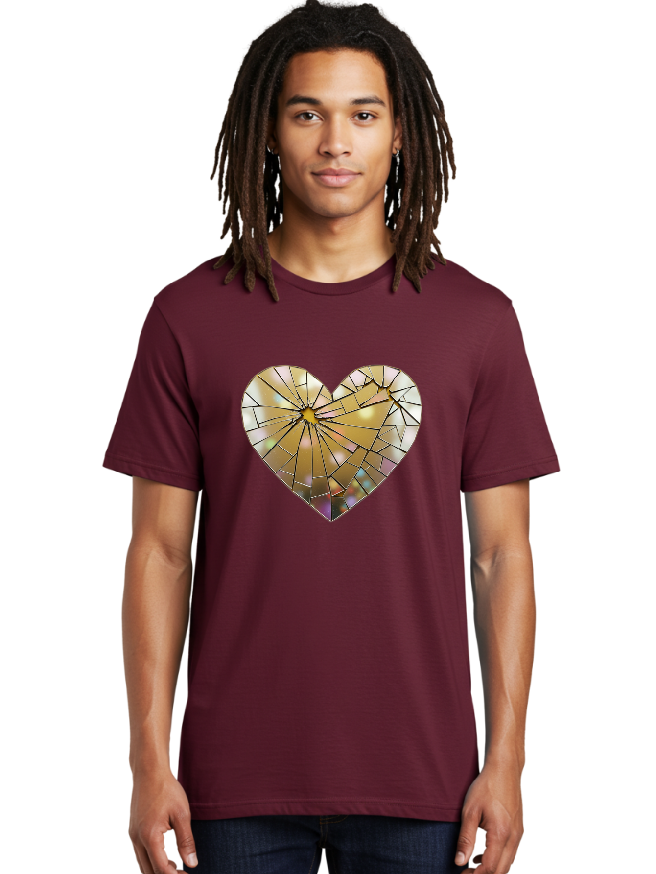 Broken-Heart-1 Men'S Graphic Tee, 100% Cotton, Comfortable Casual Summer Wear, Machine Washable, Vintage Camera, Old Camera, Antique Camera, Black Camera, Classic Photography, Photography Equipment, Nostalgic Device, Film Camera, Camera Art Bak124