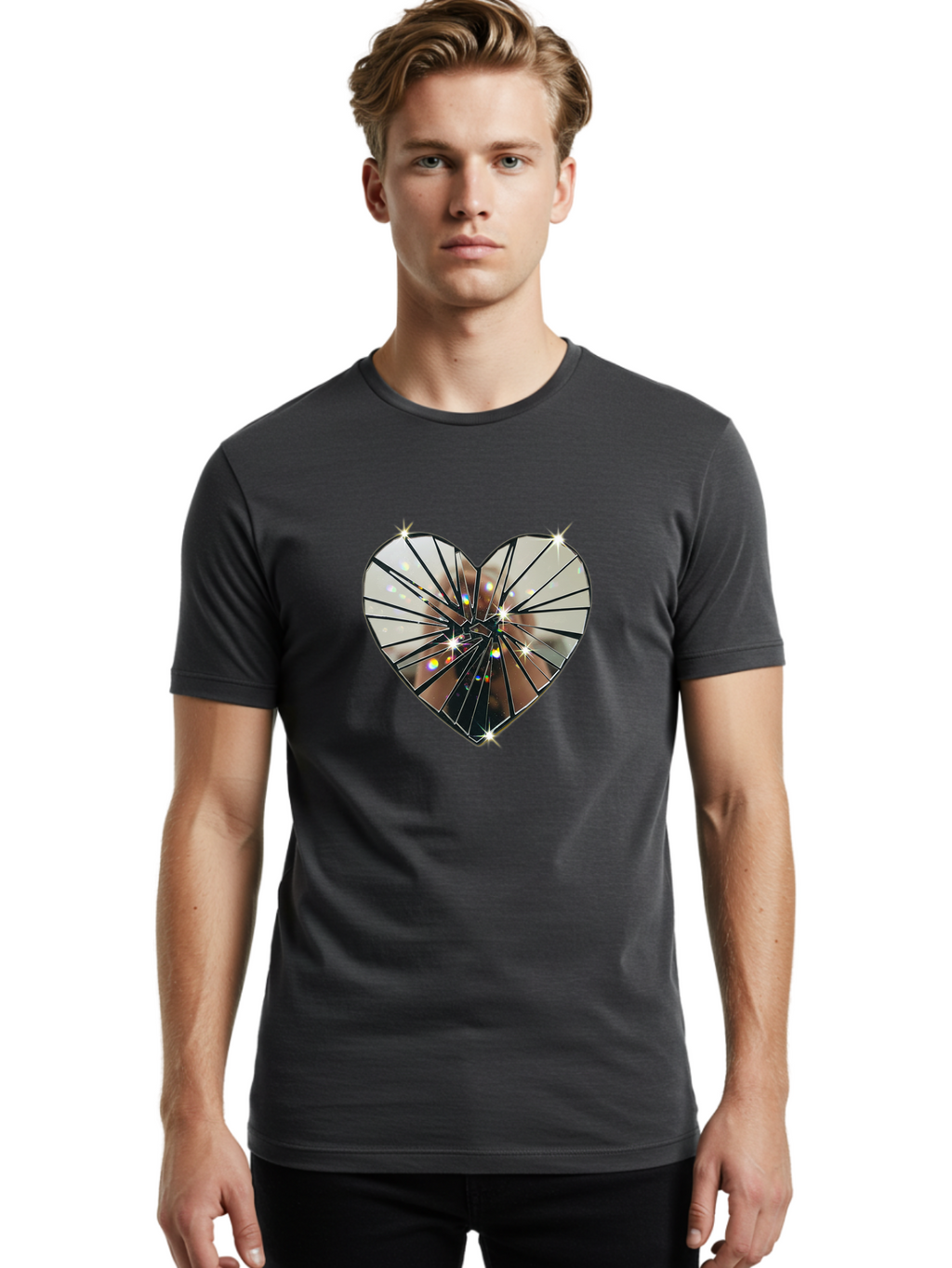 Broken-Heart Men'S Graphic Tee, 100% Cotton, Comfortable Casual Summer Wear, Machine Washable, Vintage Camera, Old Camera, Antique Camera, Black Camera, Classic Photography, Photography Equipment, Nostalgic Device, Film Camera, Camera Art Bak126