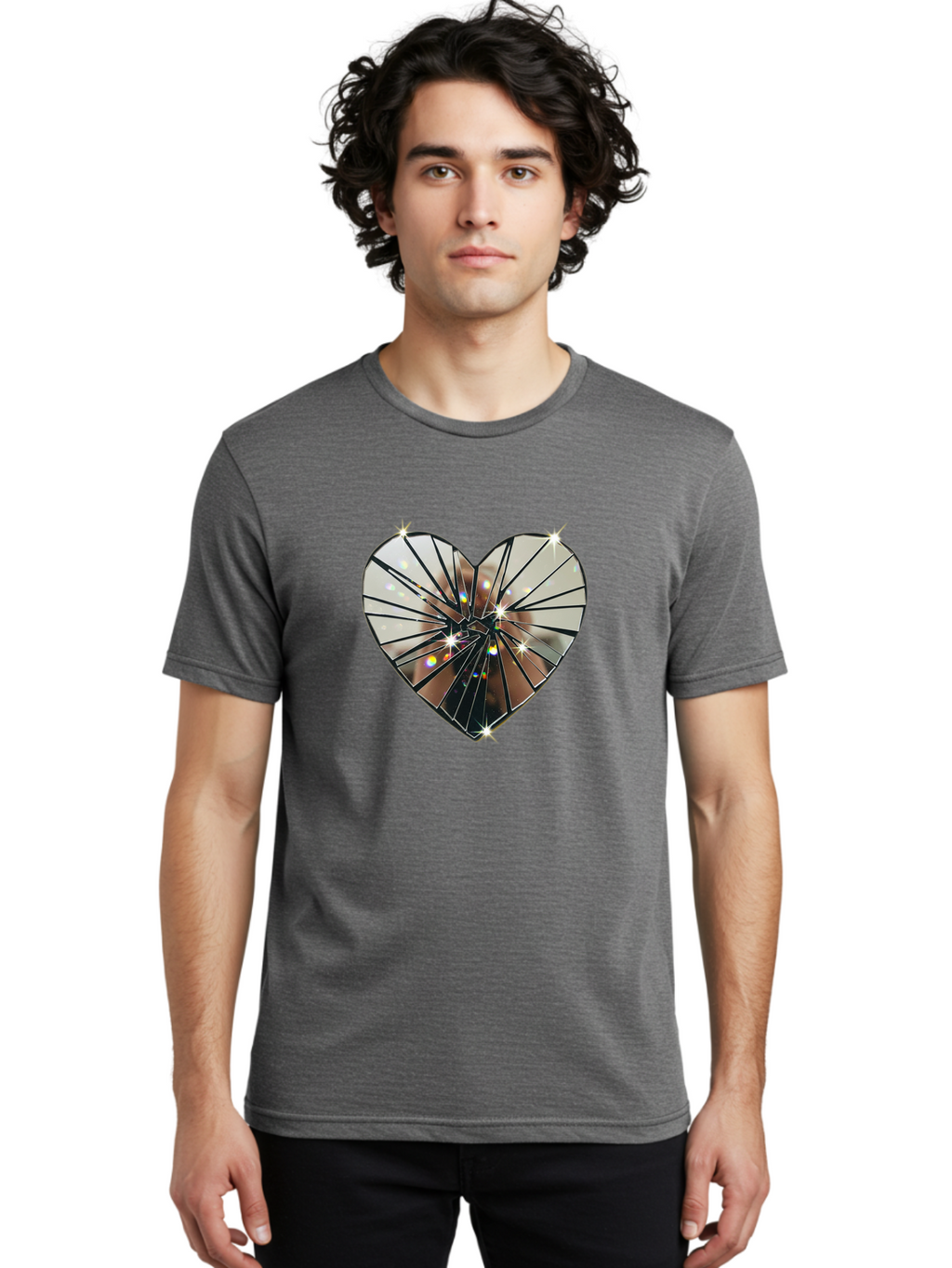 Broken-Heart Men'S Graphic Tee, 100% Cotton, Comfortable Casual Summer Wear, Machine Washable, Vintage Camera, Old Camera, Antique Camera, Black Camera, Classic Photography, Photography Equipment, Nostalgic Device, Film Camera, Camera Art Bak126