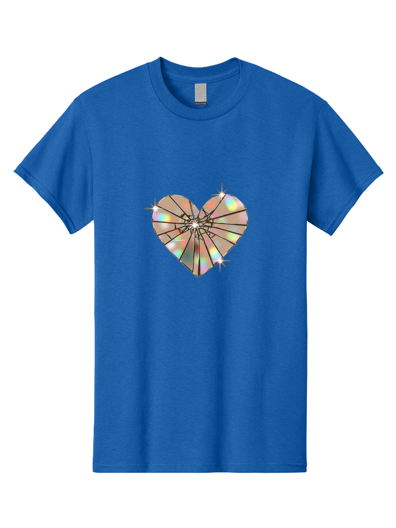 Broken-Holographic-Heart-1 Men'S Graphic Tee, 100% Cotton, Comfortable Casual Summer Wear, Machine Washable, Vintage Camera, Old Camera, Antique Camera, Black Camera, Classic Photography, Photography Equipment, Nostalgic Device, Film Camera, Bak127